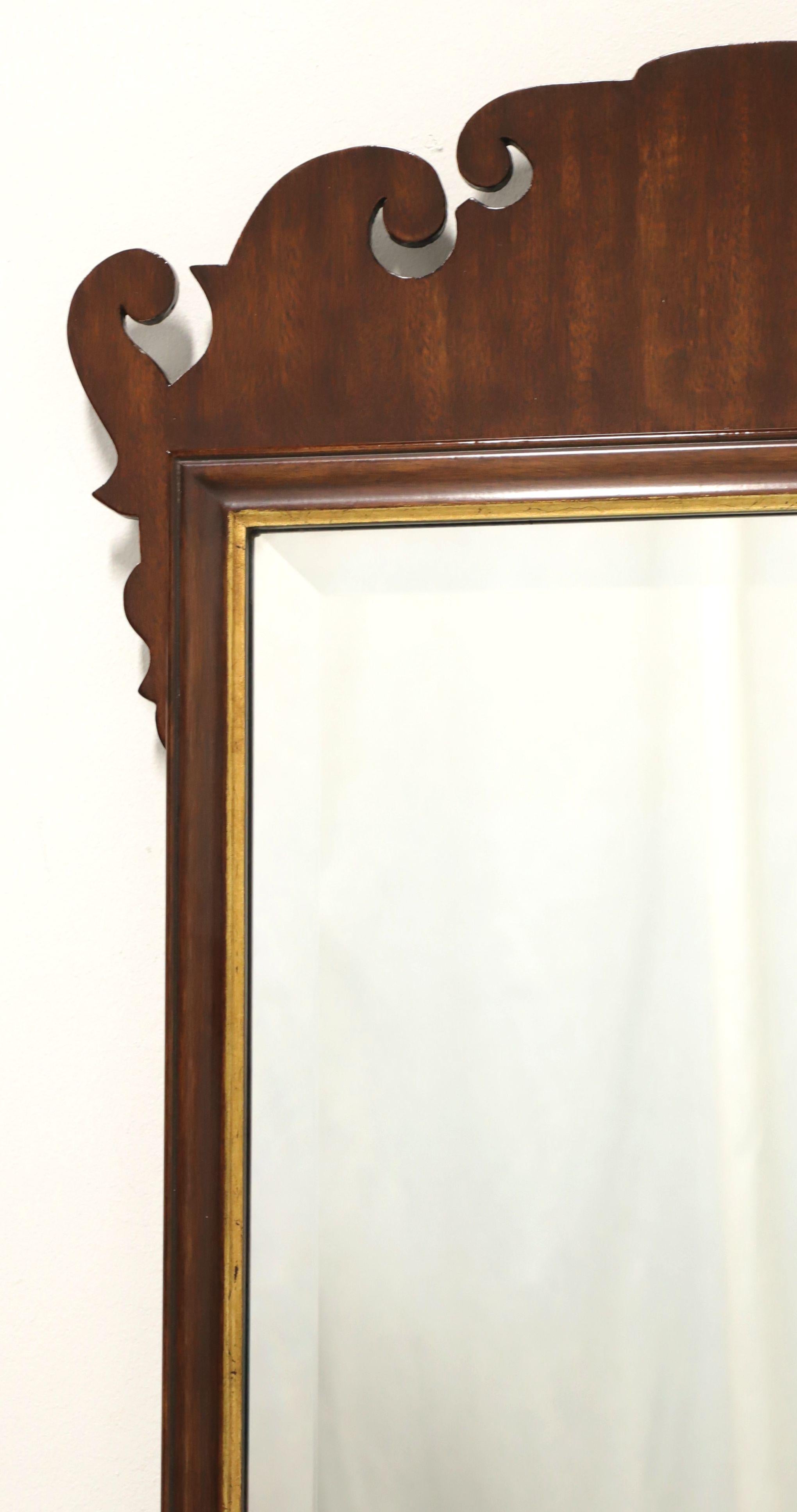 American FRIEDMAN BROTHERS Mahogany Chippendale Style Beveled Wall Mirror