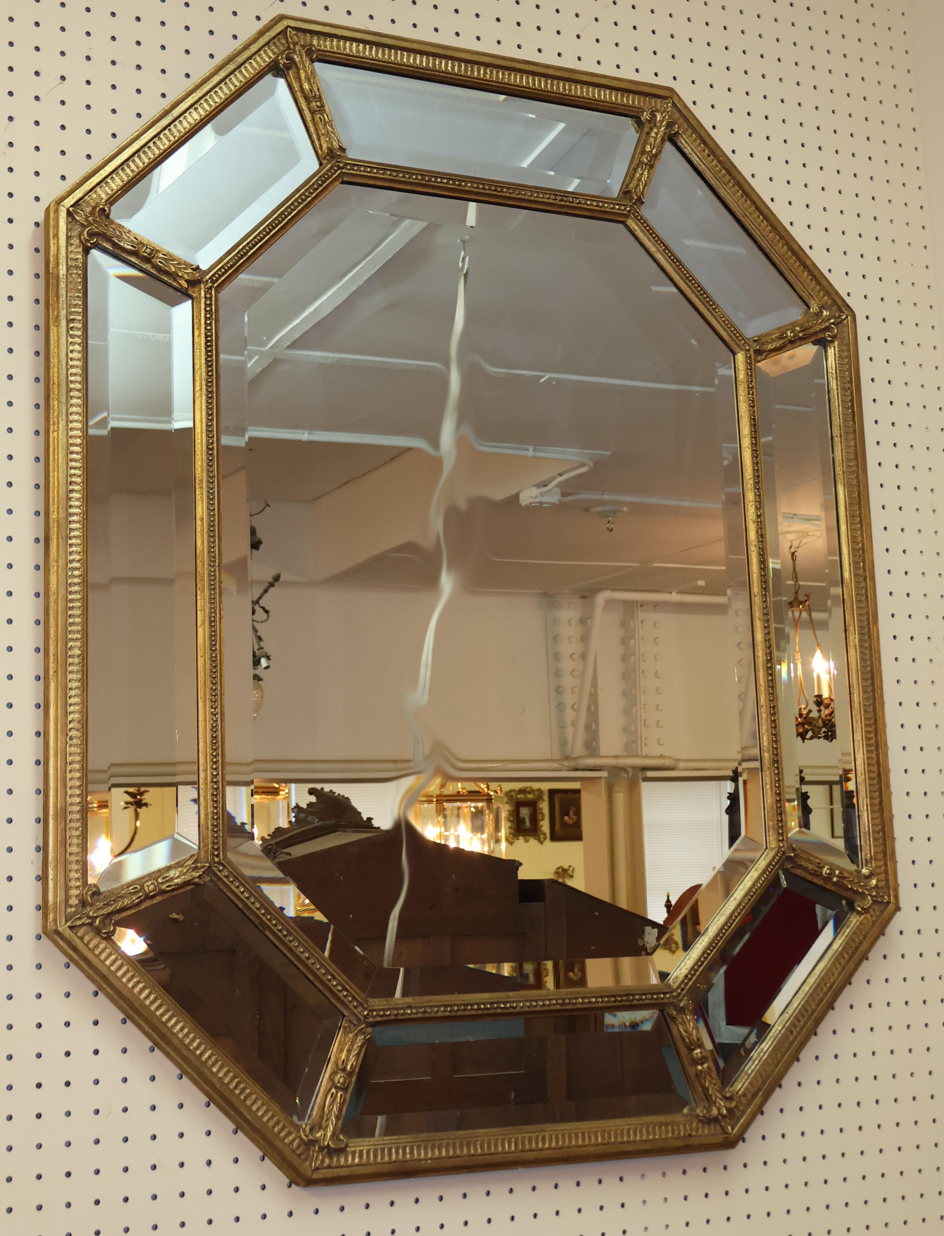 Italian Friedman Brothers The Waldorf Beveled Mirror Model 6386 For Sale