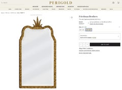 FRIEDMAN BROTHERS XVII CENTURY STYLE THE LADY OGLETHORPE BEVELED WALL MiRROR