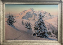 “Seekopf, Lechtaler Alpen” Austrian Alpine Mountain Landscape Oil Painting