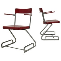 Friedrich August Schädler Pair of Armchair, circa 1935, Switzerland