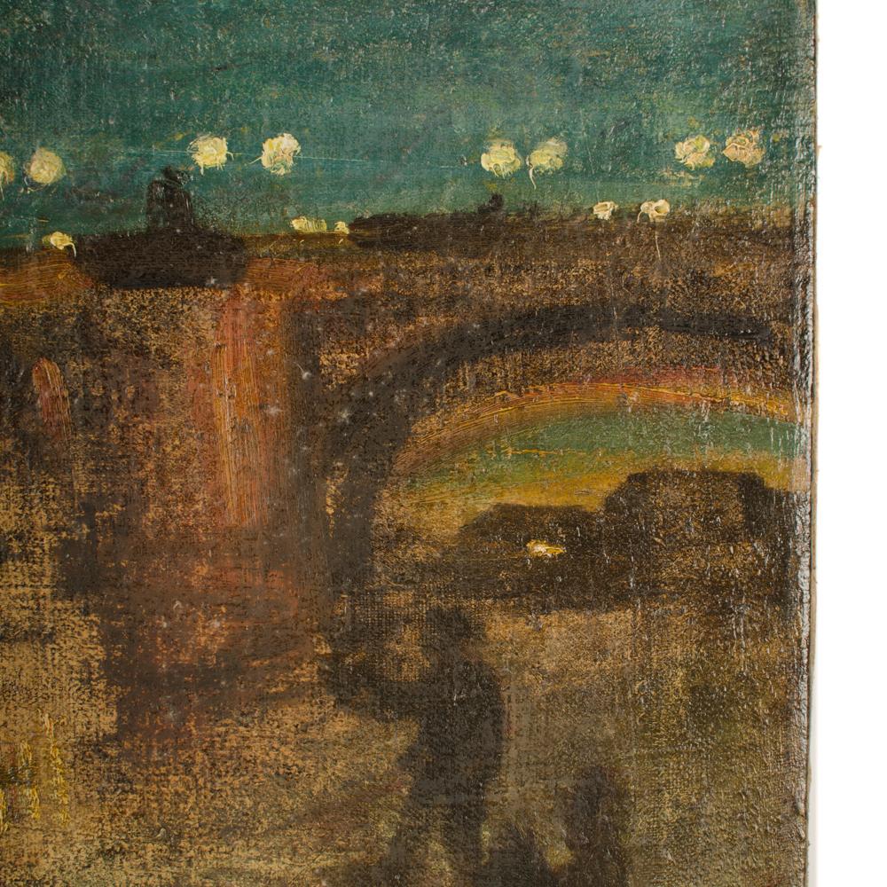 Friedrich Augustbrucke Dresden bei Abendbeleuching im Angebot 2