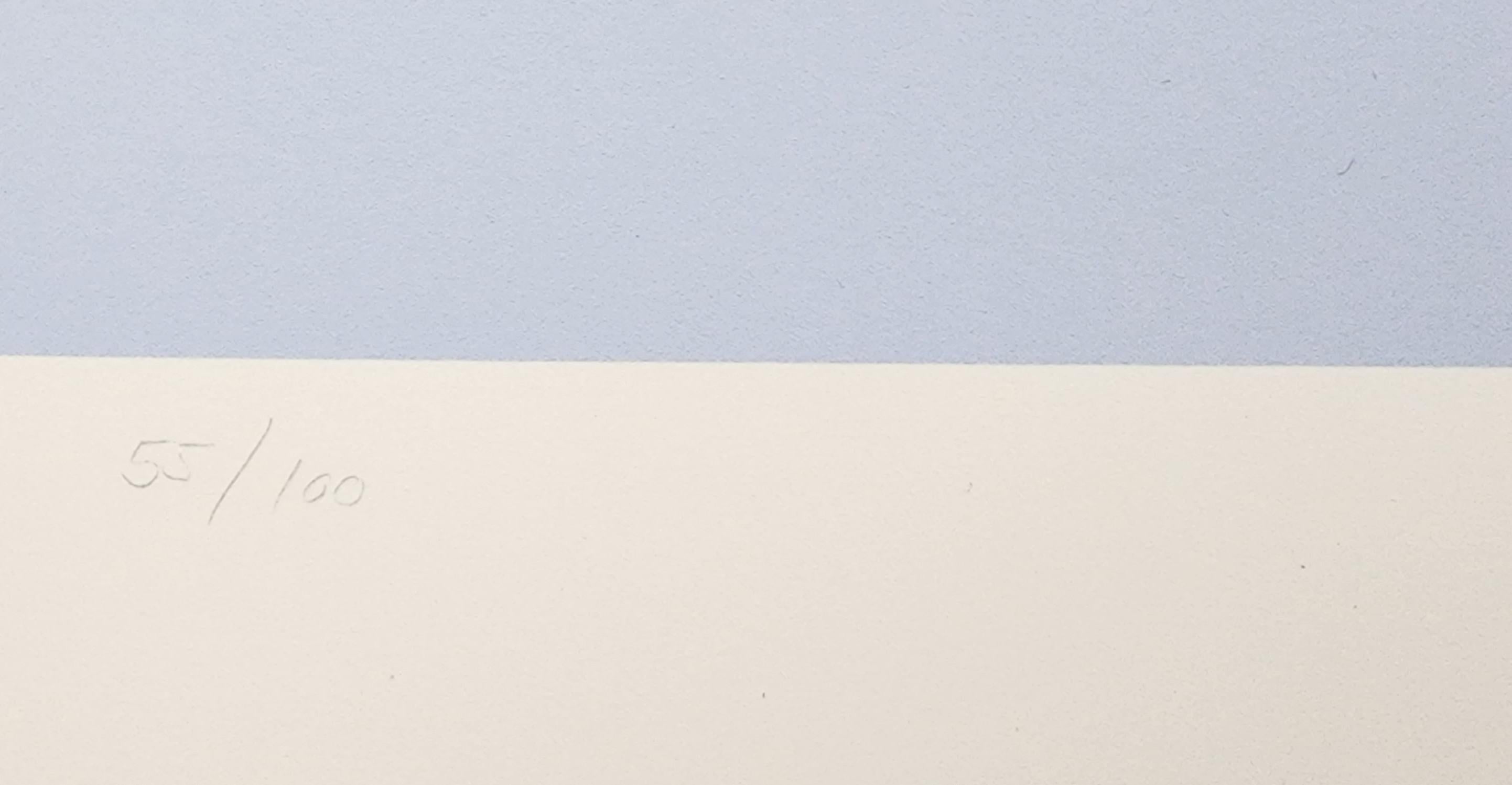 Friedrich Geiler
Konkrete Komposition (Konkrete Kunst, Konstruktivismus, Geometrische Abstraktion)
Farb-Siebdruck auf PVC
Jahr: 1991
Handsigniert, nummeriert und datiert
Auflage: 100
Größe: 23,6×23,6 Zoll auf 27,6×27,6 Zoll
COA bereitgestellt 
Ref.: