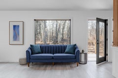 Geometric Column in Blue (Konkrete Kunst, Constructivsm, Geometric, Op-Art)