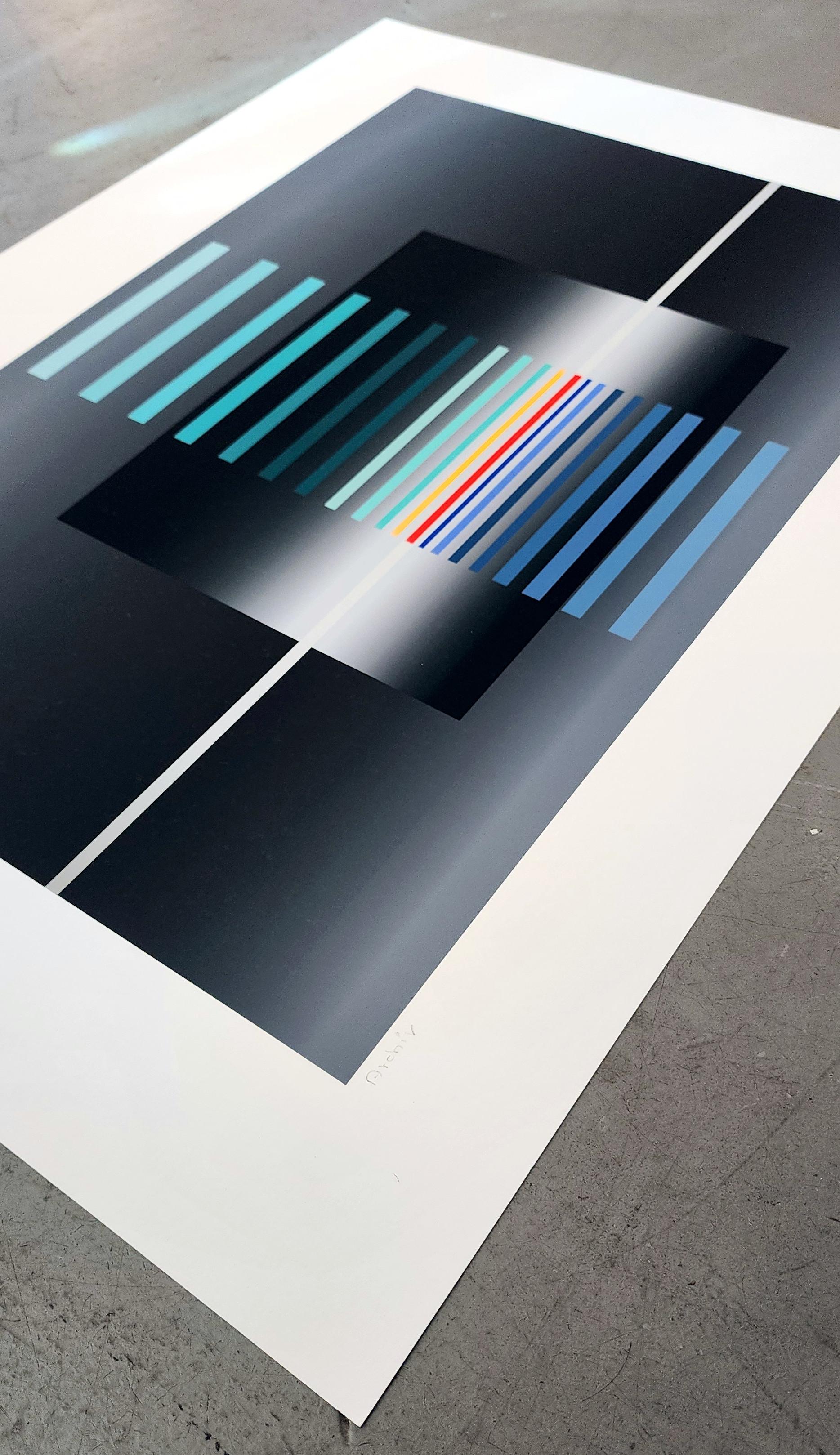 Geometric Composition in Gray (Konkrete Kunst, Constructivsm, Geometric) For Sale 2