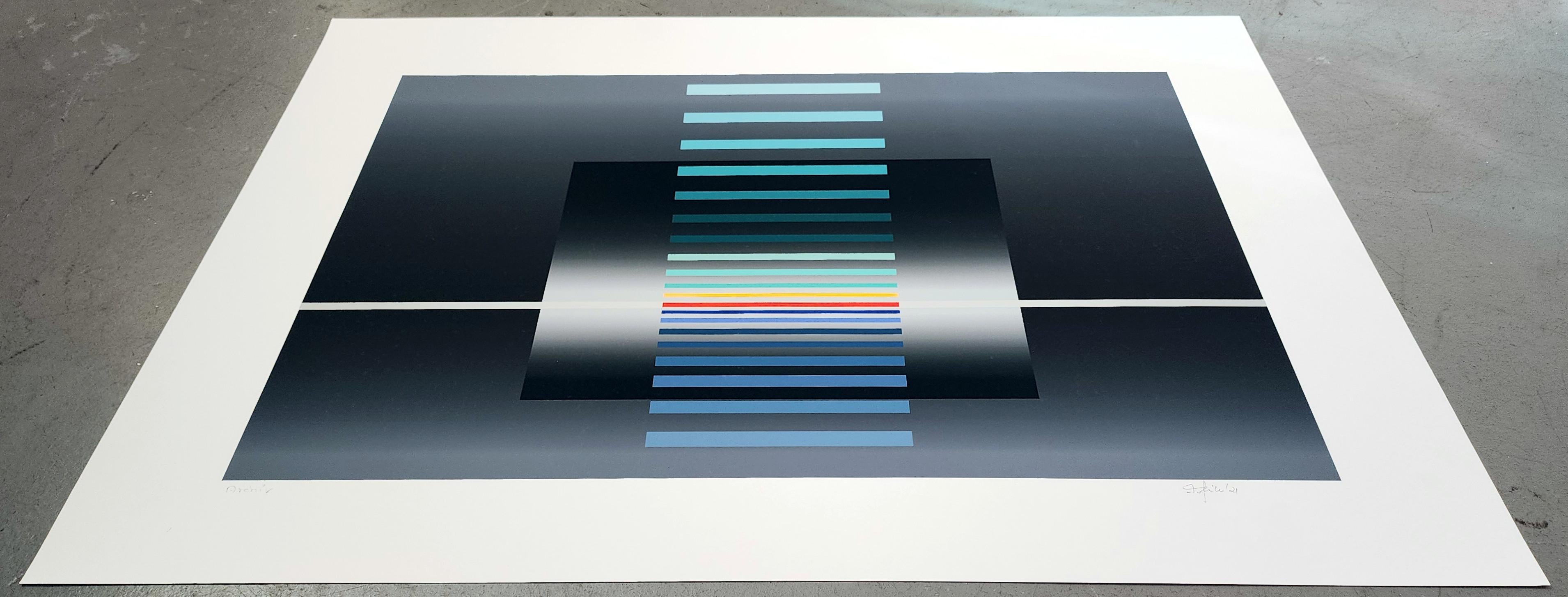 Geometric Composition in Gray (Konkrete Kunst, Constructivsm, Geometric) For Sale 5