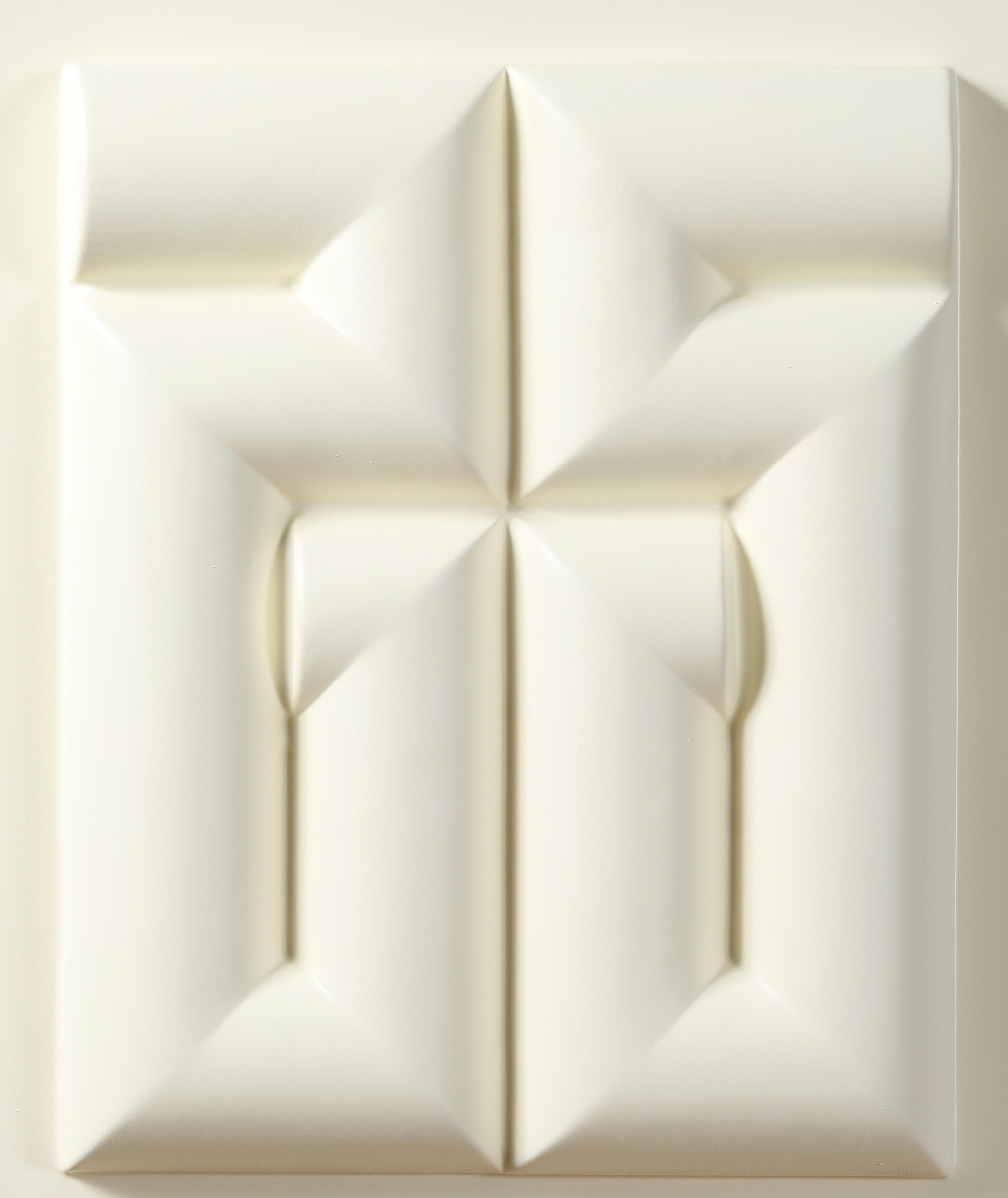 Friedrich Gräsel, Geometric Composition 1968, Plastic Relief, Signed For Sale 2