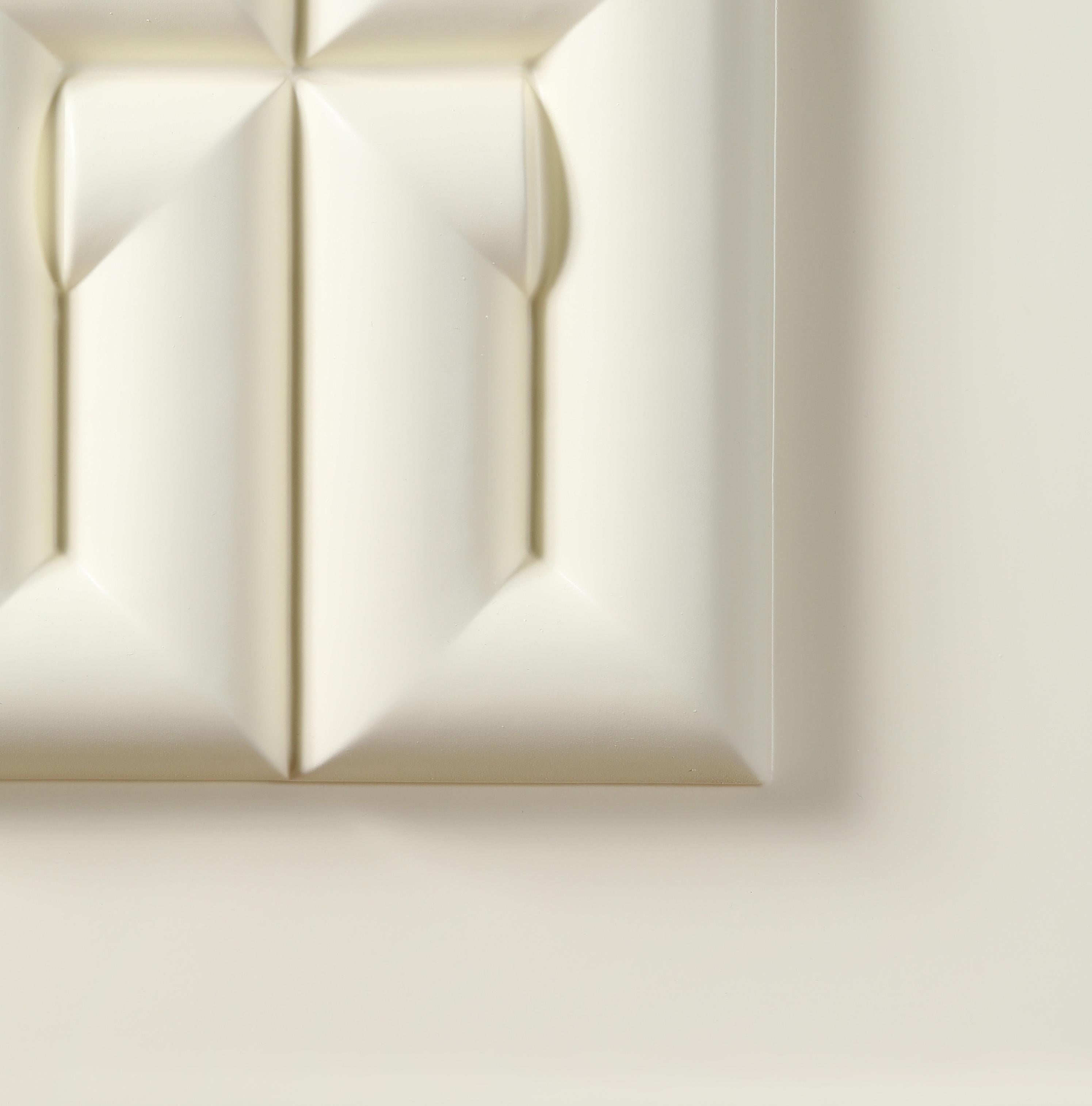 Friedrich Gräsel, Geometric Composition 1968, Plastic Relief, Signed For Sale 3