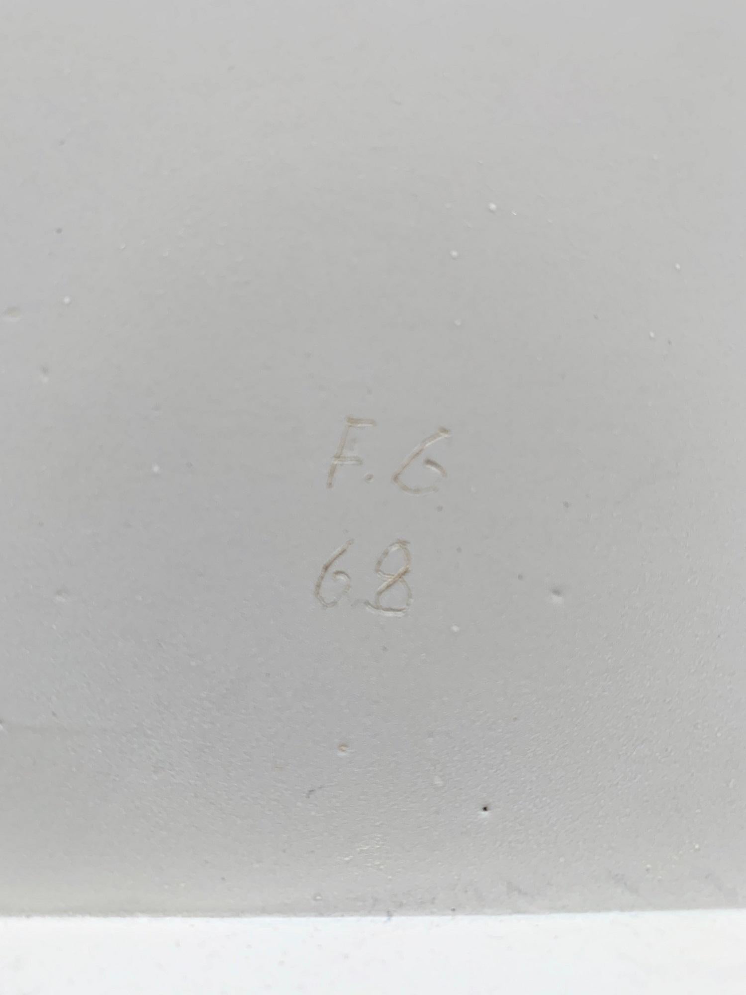 Friedrich Gräsel, Geometric Composition 1968, Plastic Relief, Signed For Sale 5