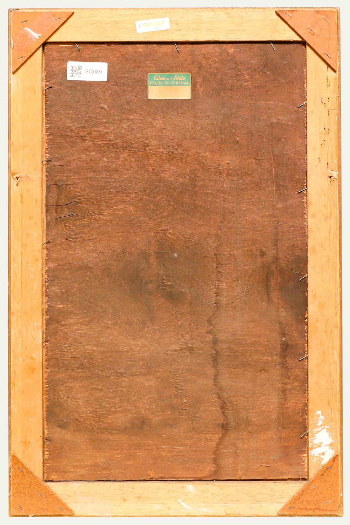 Friedrich Harden (1861-1921) - Ende 19. Jahrhundert Öl, Hamburger Straßenszene II im Angebot 2