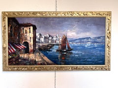 Friedrich Karl Thauer (Deutschland 1924-2009) Original-Ölgemälde auf Leinwand Gerahmt