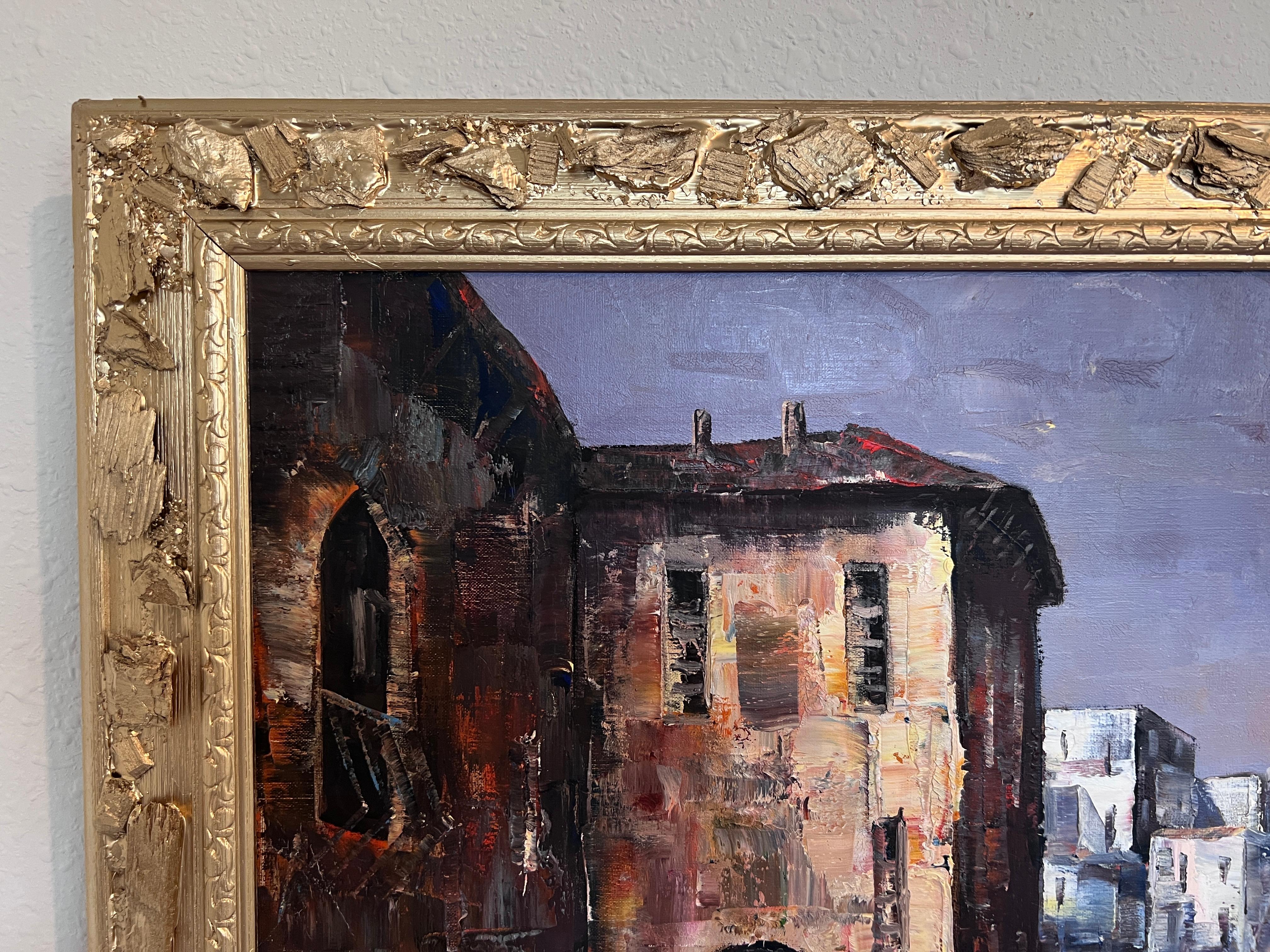 Friedrich Karl Thauer (Deutschland 1924-2009) Original-Ölgemälde auf Leinwand Gerahmt im Angebot 4