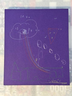 Hand Drawn Book Cover "Songs Build Little Rooms in Time" Friedrich Kunath