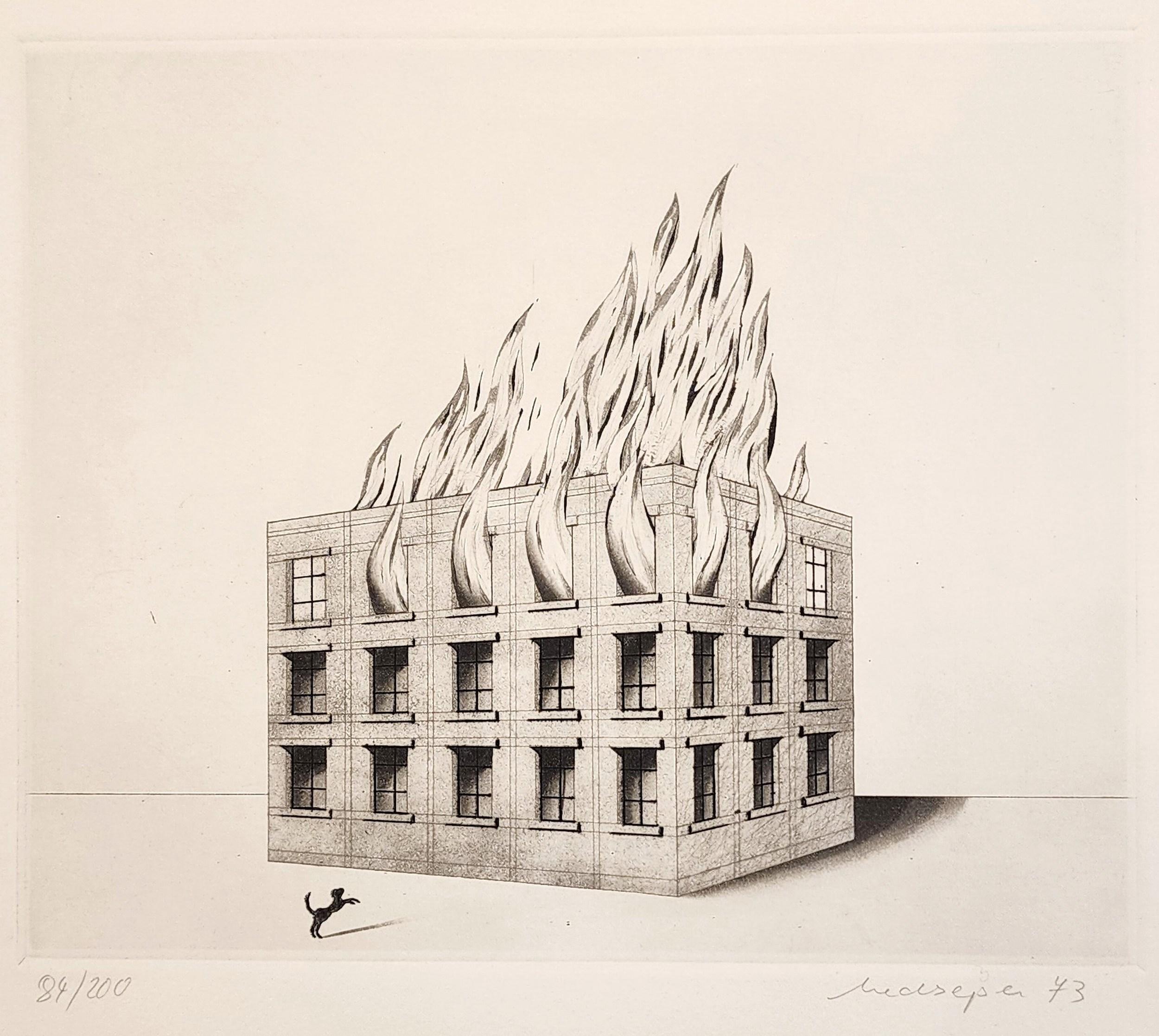 Feuer (feu) - Print de Friedrich Meckseper