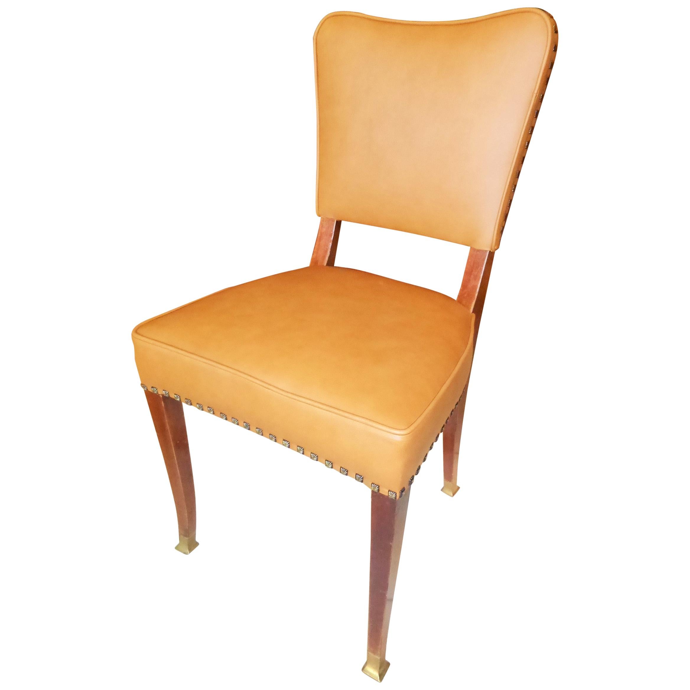 Friedrich Otto Schmidt Jugendstil Chairs Based on a Adolf Loos Design For Sale