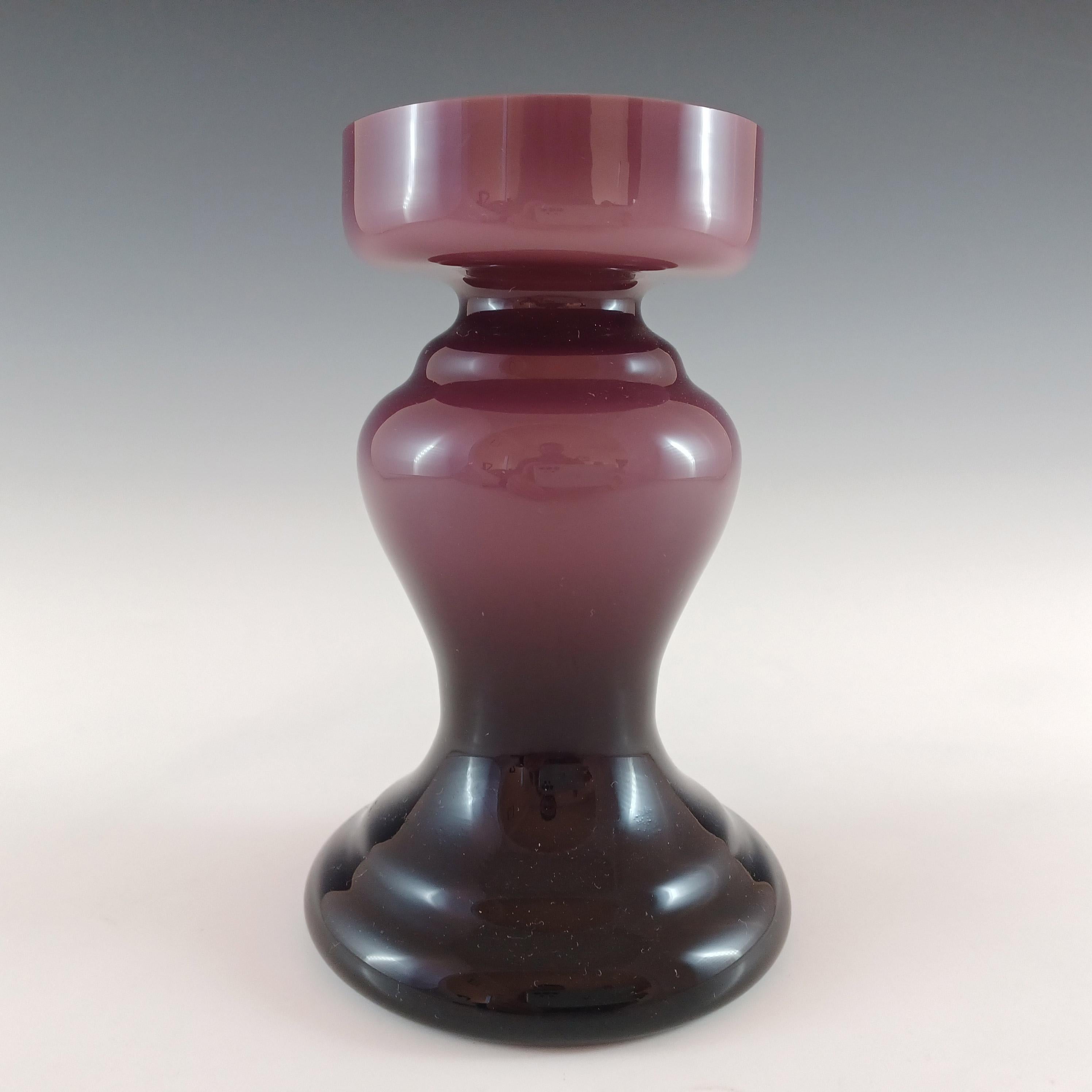 Superbe vase ou bougeoir en verre 
