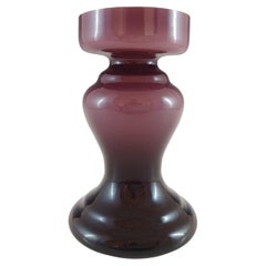 Friedrich Jarrón Retro de Cristal "Aro" Estilo Escandinavo Morado