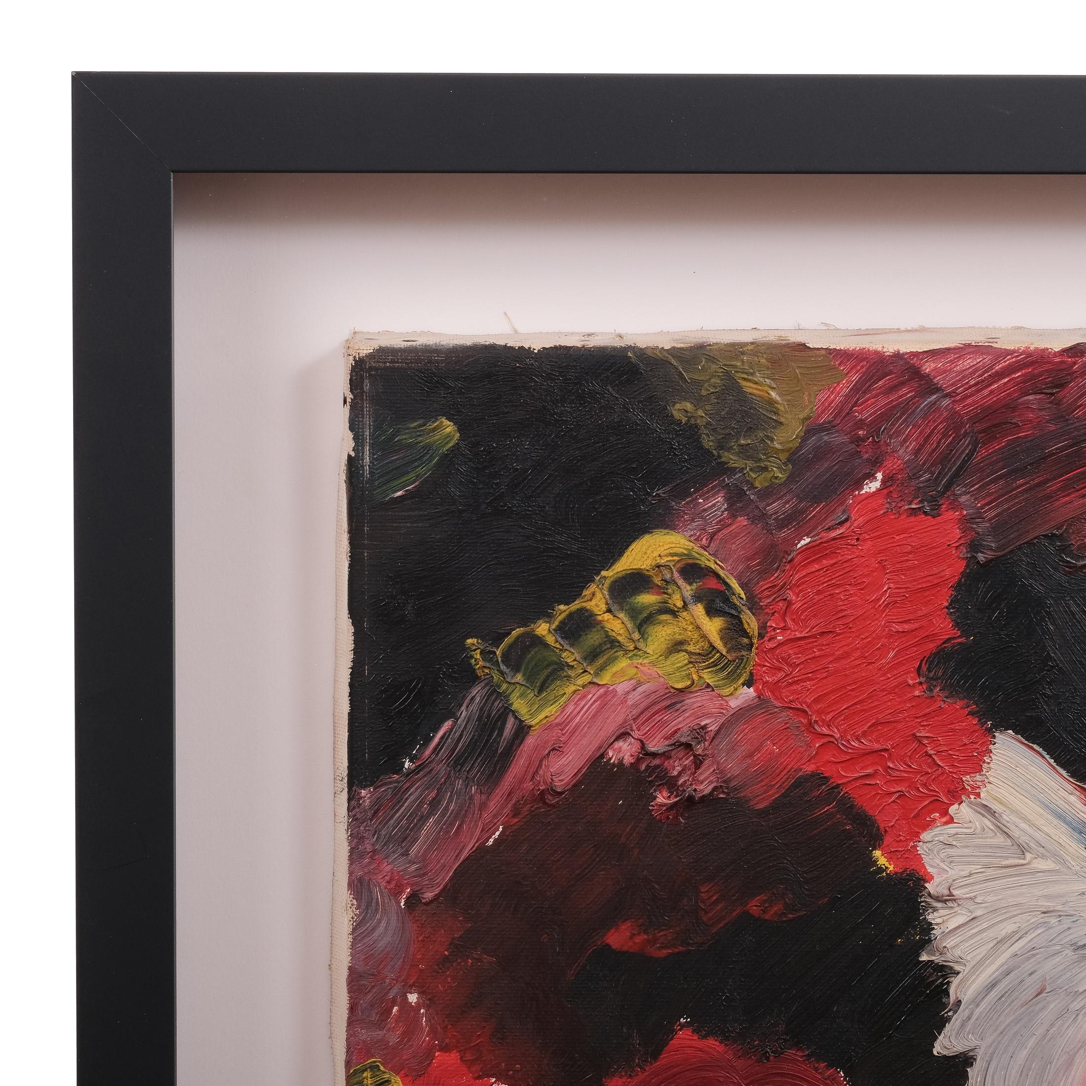 

Friedrich Schiemann

(1918 Recklinghausen-1991 Düsseldorf)

Untitled, 1958

Oil on canvas, signed and dated lower left

Framed with museum glass

Dimensions:

54 x 64 cm (frame)

39 x 49 cm (canvas)

Friedrich Schiemann, grandson of sculptor Aloys