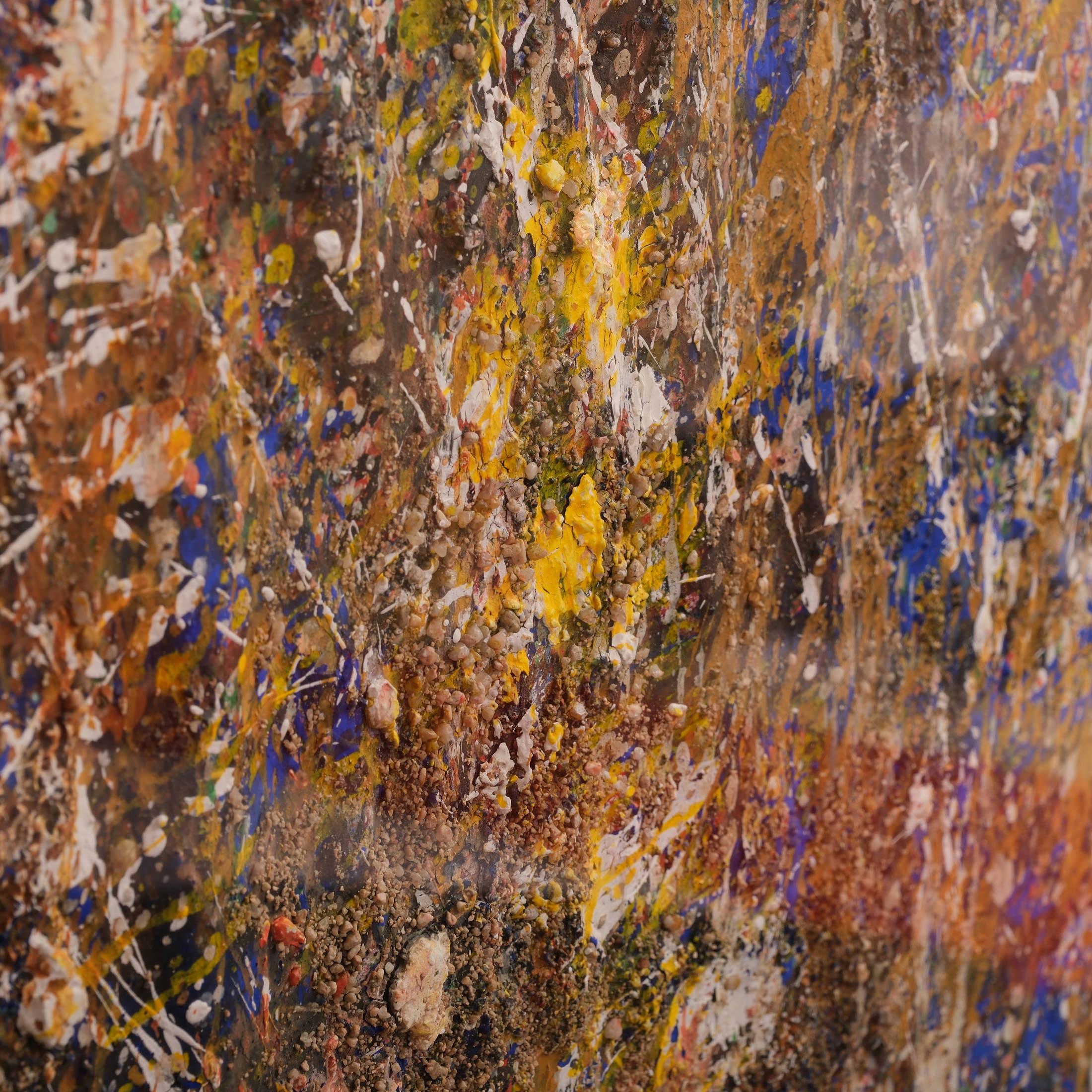 

Friedrich Schiemann

(1918 Recklinghausen-1991 Düsseldorf)

Untitled, 1959

Mixed media, oil, gouache, and sand on cardboard, signed and dated upper left Framed with museum glass

Dimensions:

54 x 64 cm (frame)

39 x 49 cm (canvas)

Friedrich