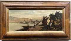 Boppard am Rhein Gemälde CIRCA 1890 Düsseldorfer Schule Rheinromantik