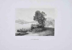 Chiemsee - Etching by Friedrich Zahn - 19th Century