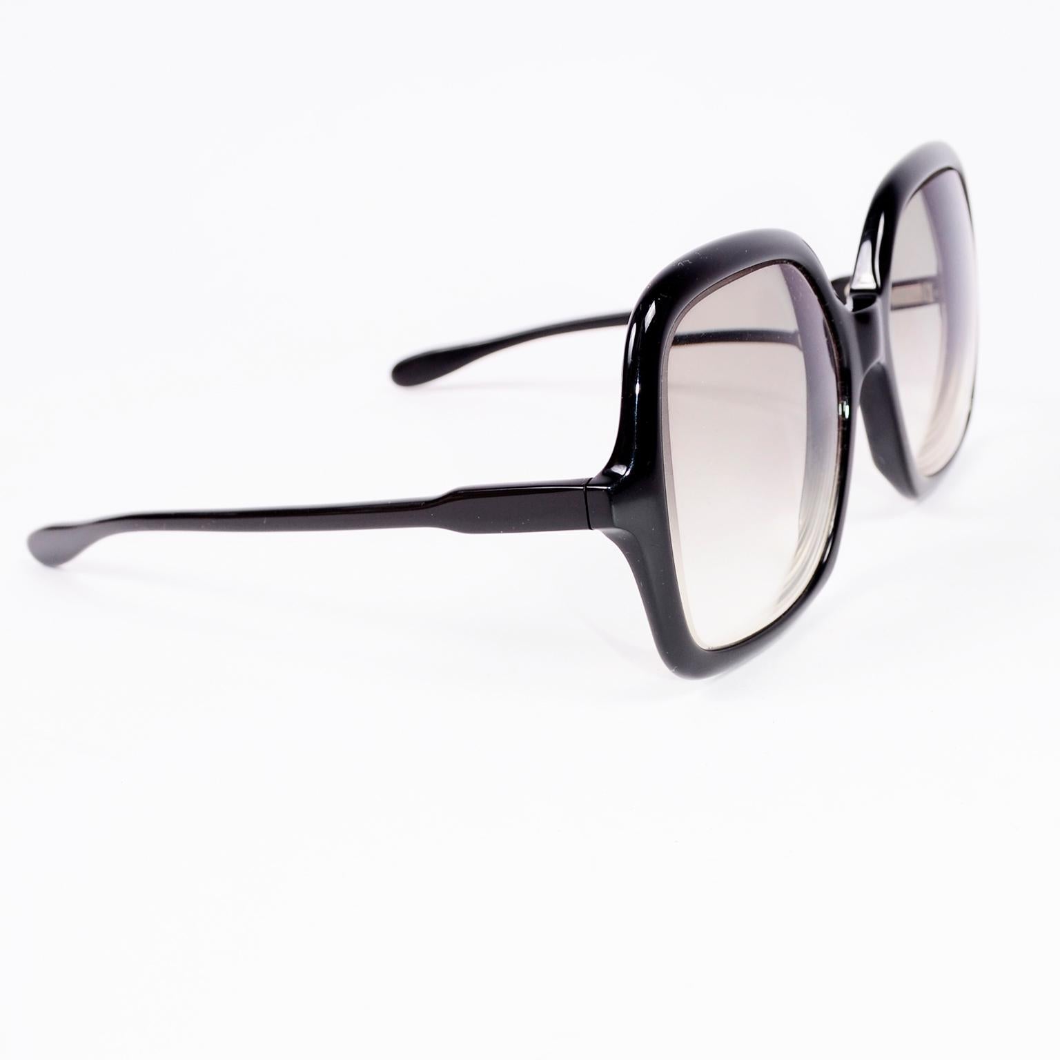 Friedrichs Palm Beach Vintage Oversized Black Eyeglass Frames Sunglasses In Good Condition In Portland, OR