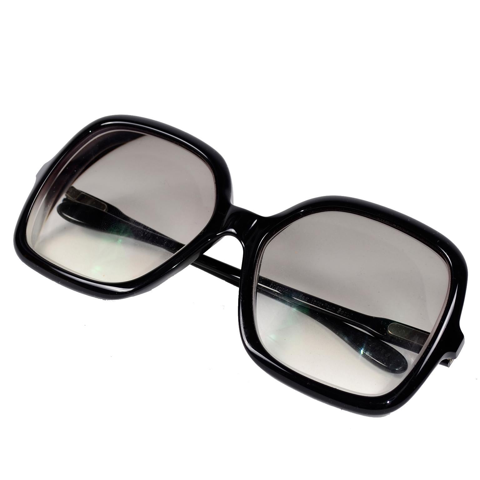 Friedrichs Palm Beach Vintage Oversized Black Eyeglass Frames Sunglasses 1