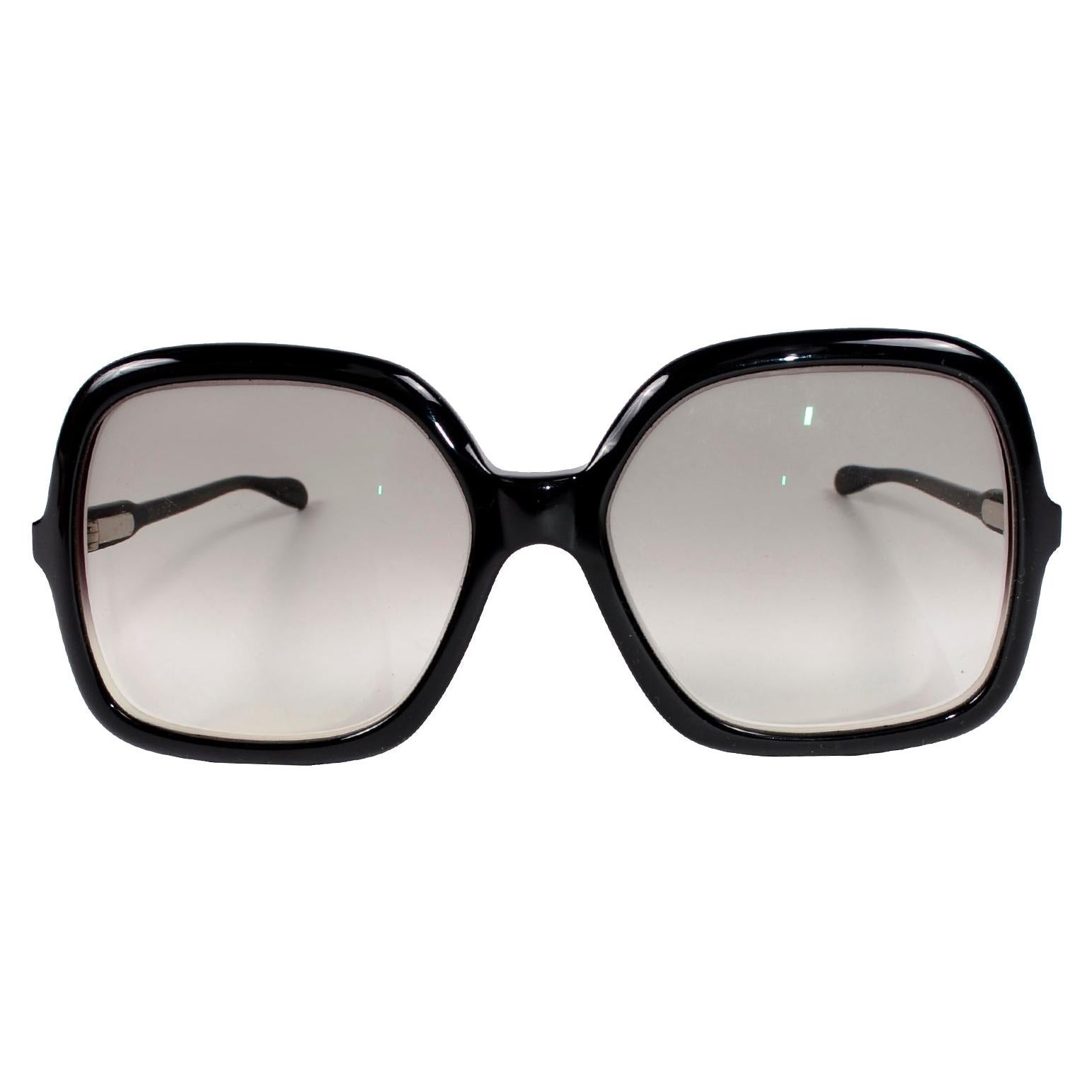 Friedrichs Palm Beach Vintage Oversized Black Eyeglass Frames Sunglasses