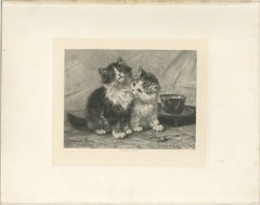 "Friendly Feeling" - Cats and Kittens by Henriette Ronner (1894)
