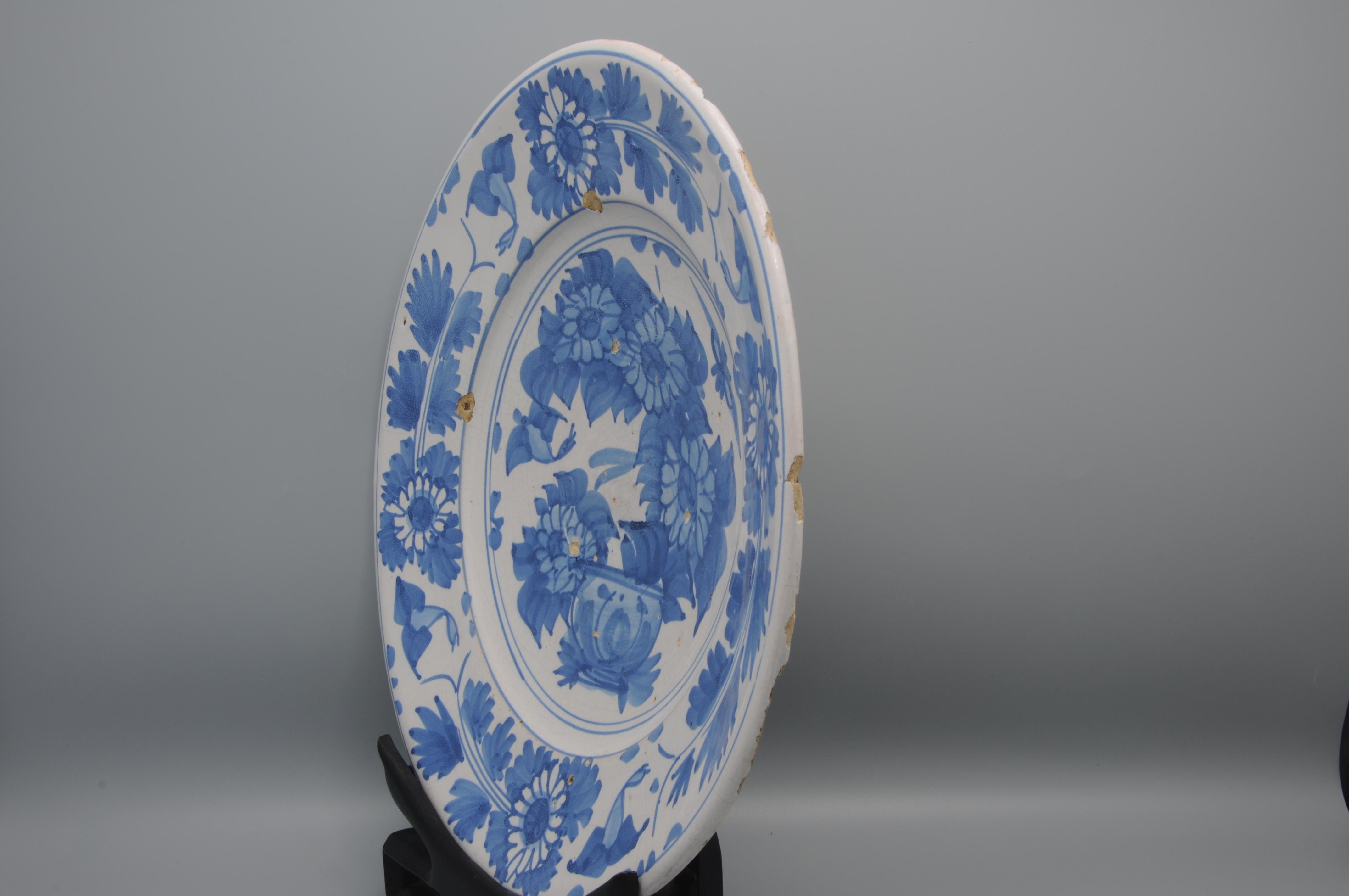 Fries Aardewerk - Grande piatto olandese in maiolica in stile 