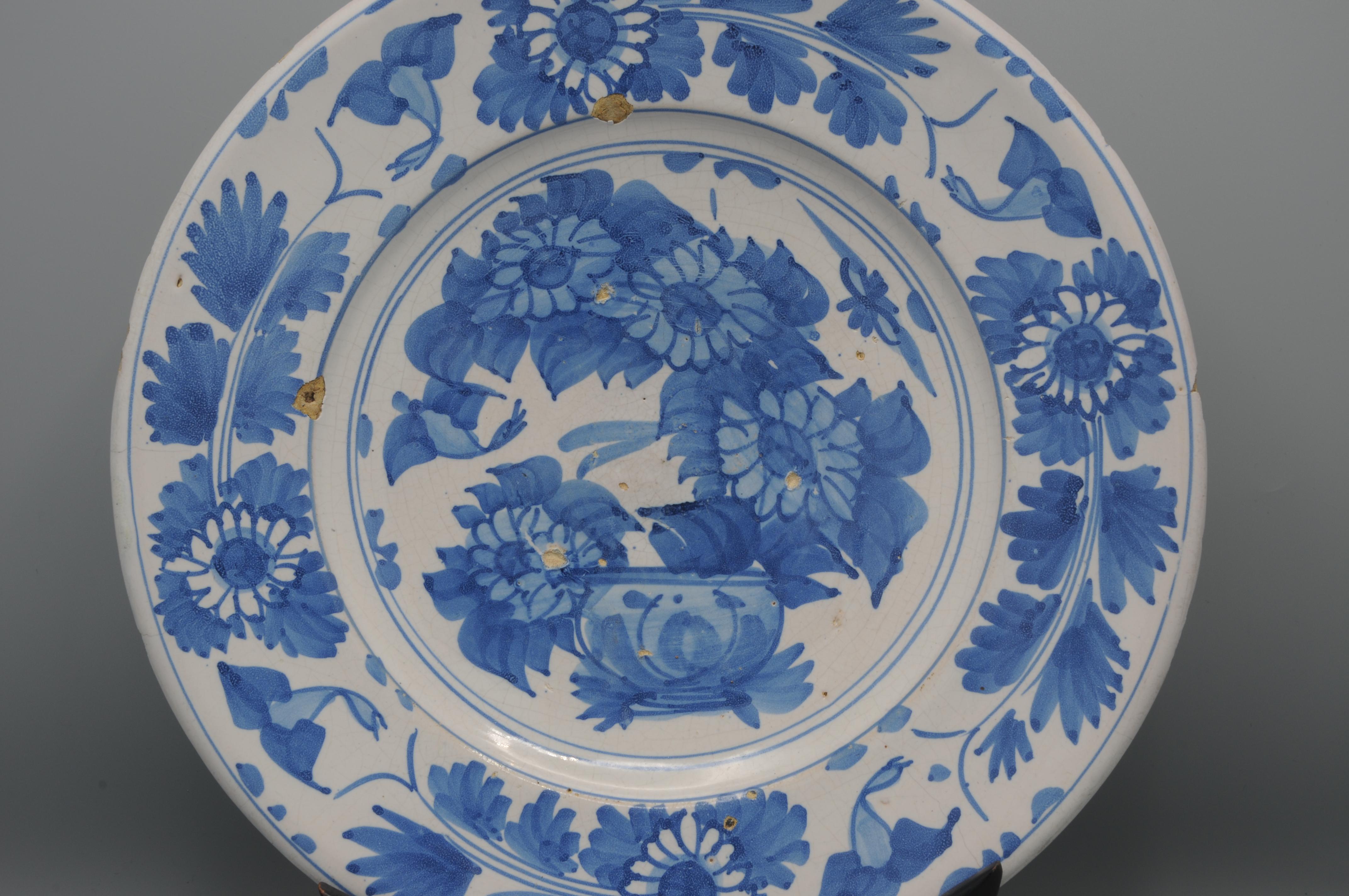 Barocco Fries Aardewerk - Grande piatto olandese in maiolica in stile 