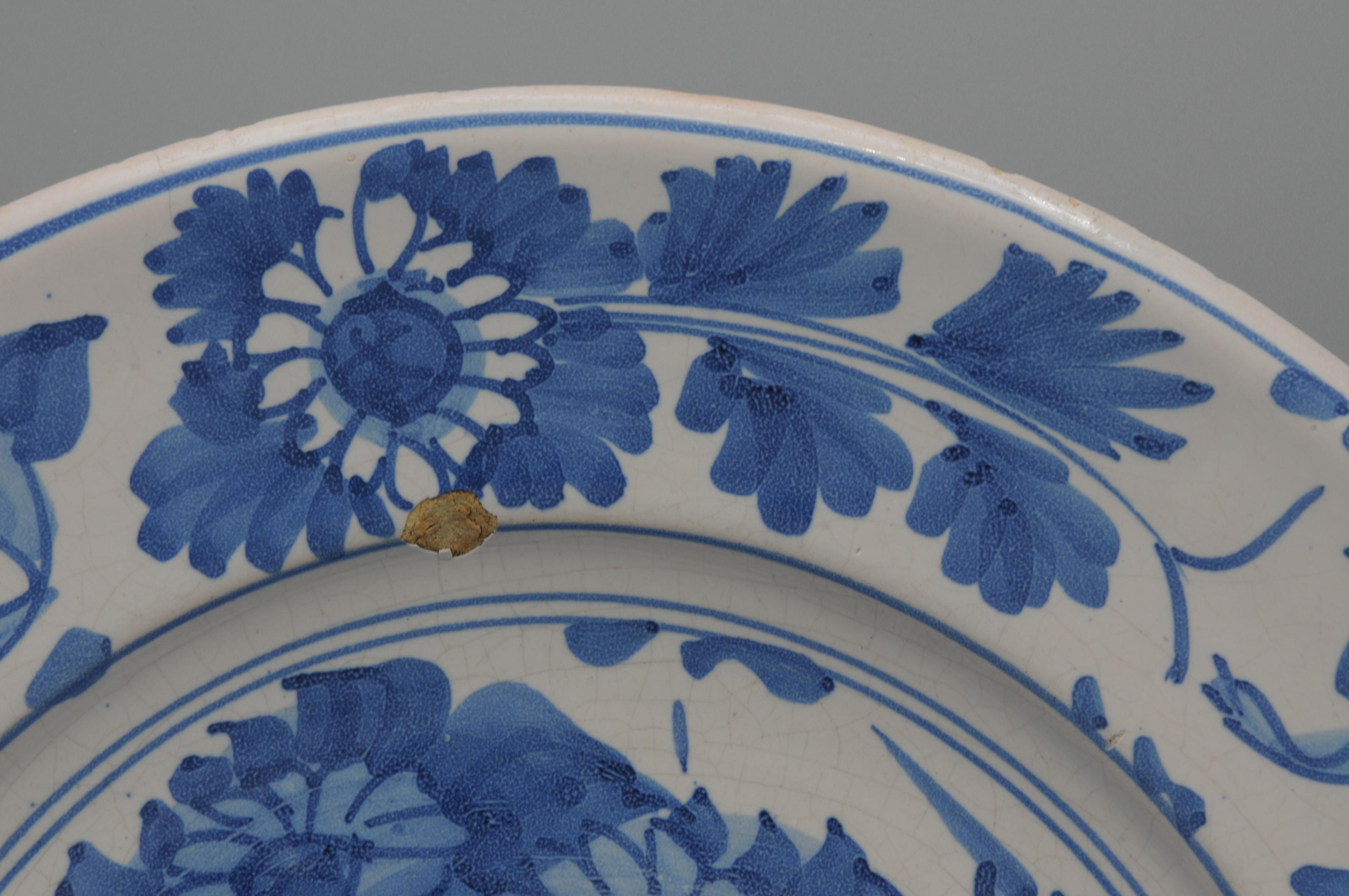 Fries Aardewerk - Grande piatto olandese in maiolica in stile 