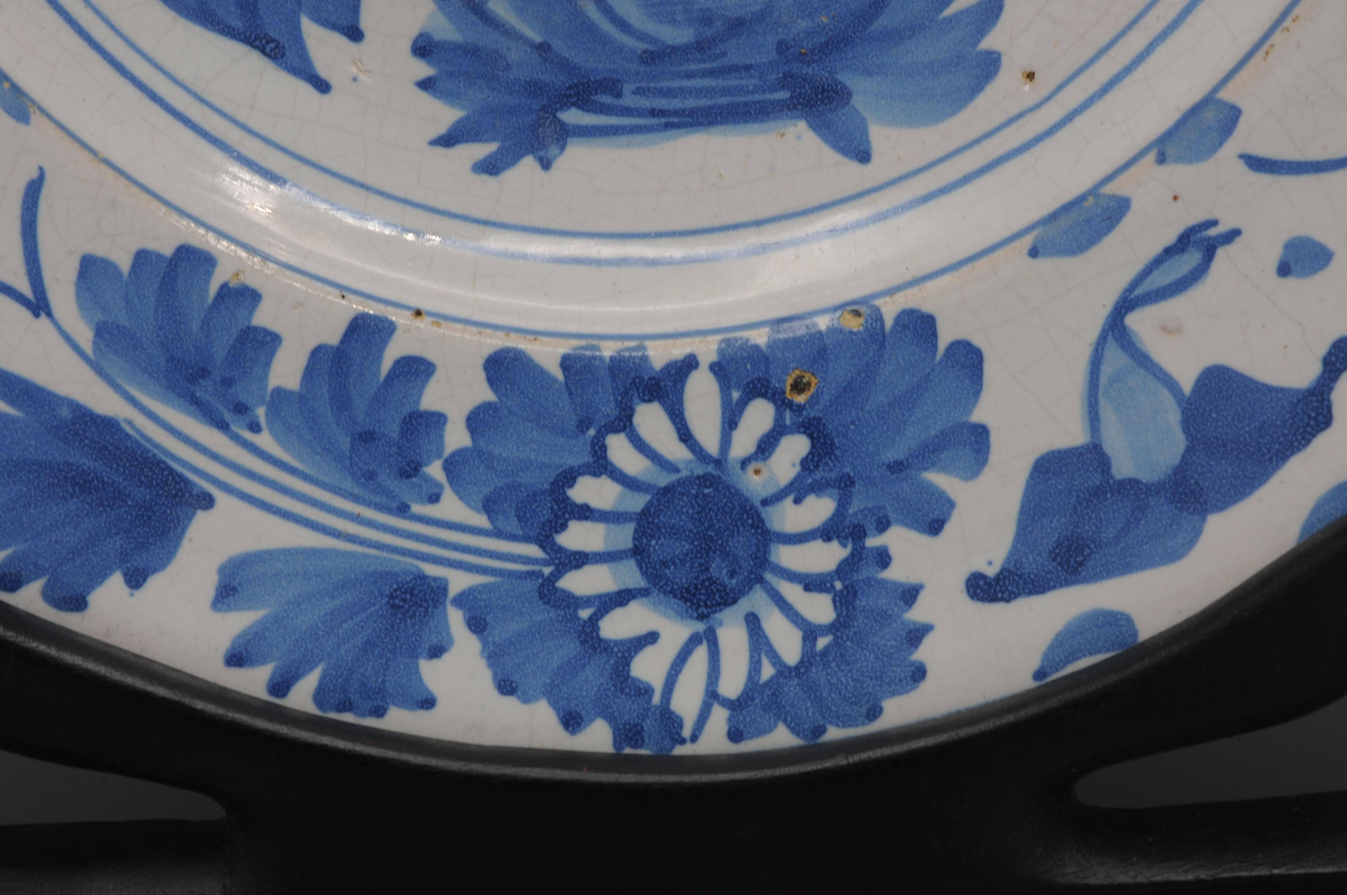 Delft Fries Aardewerk - Grande piatto olandese in maiolica in stile 