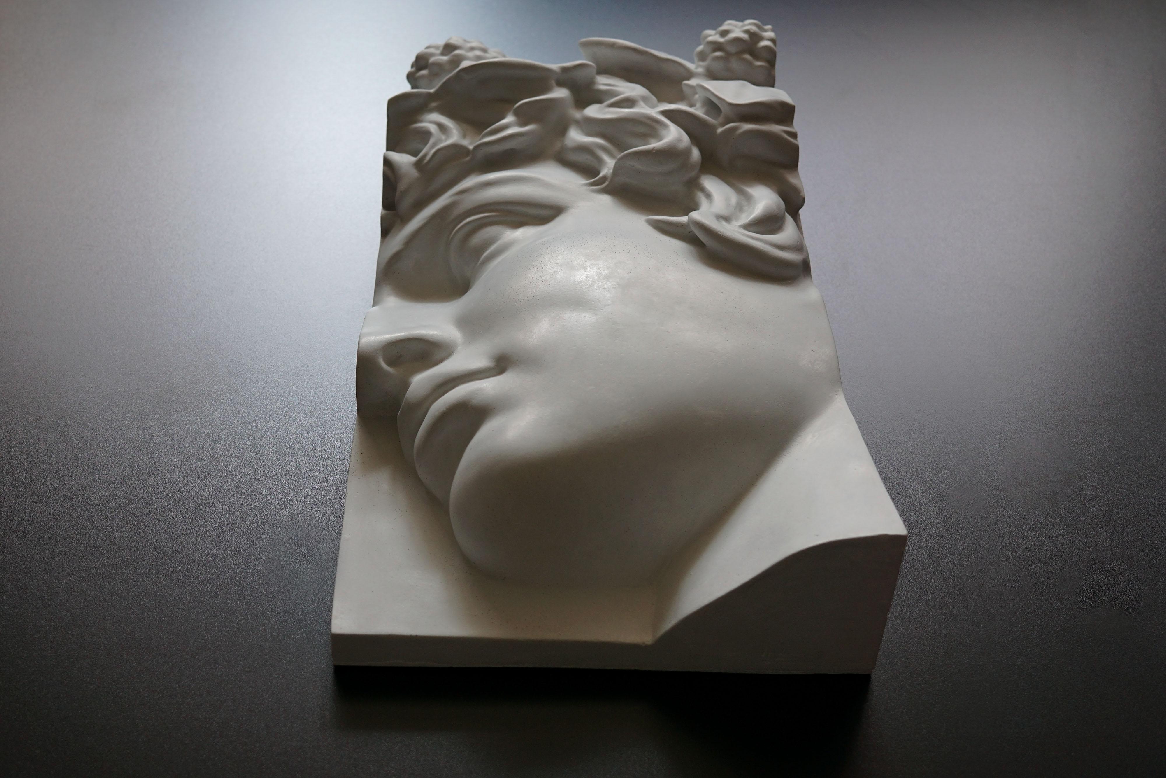 Modern Frieze, Antinous, Contemporary Art Decorative Sculpture by Eduard Locota For Sale