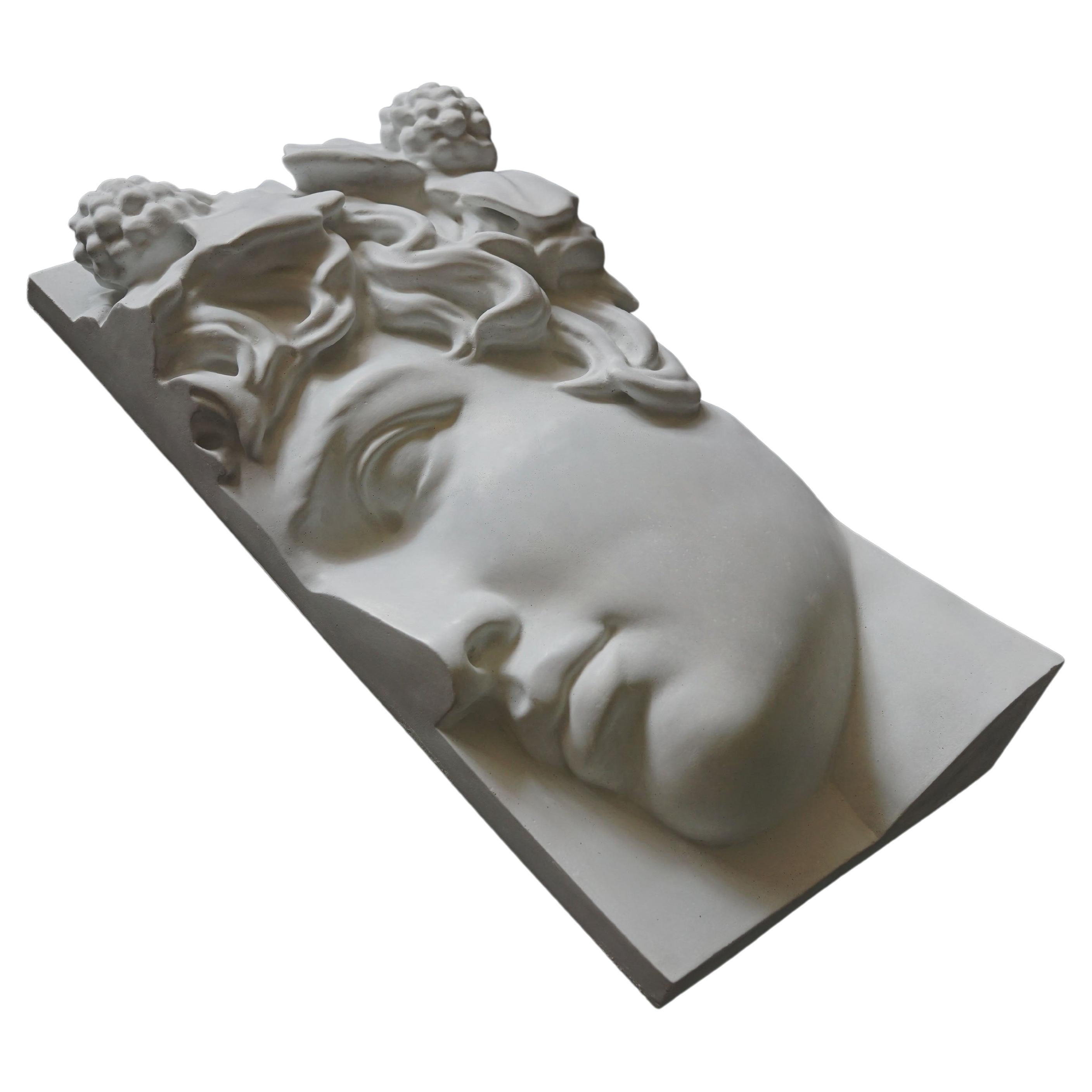 Frieze, Antinous, Contemporary Art Decorative Sculpture by Eduard Locota For Sale