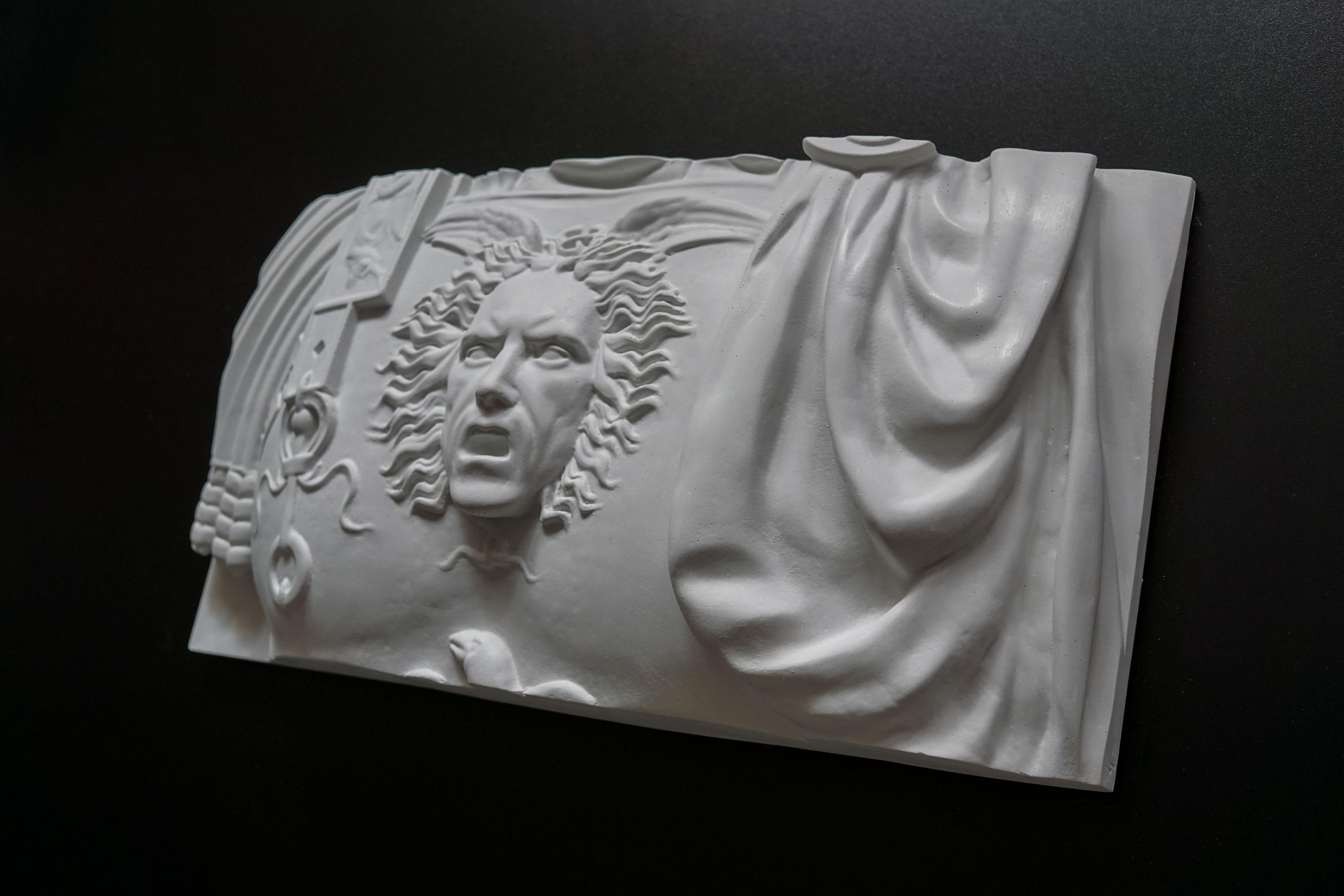 Cast Frieze, Caesar, Contemporary Art Decorative Sculpture by Eduard Locota For Sale