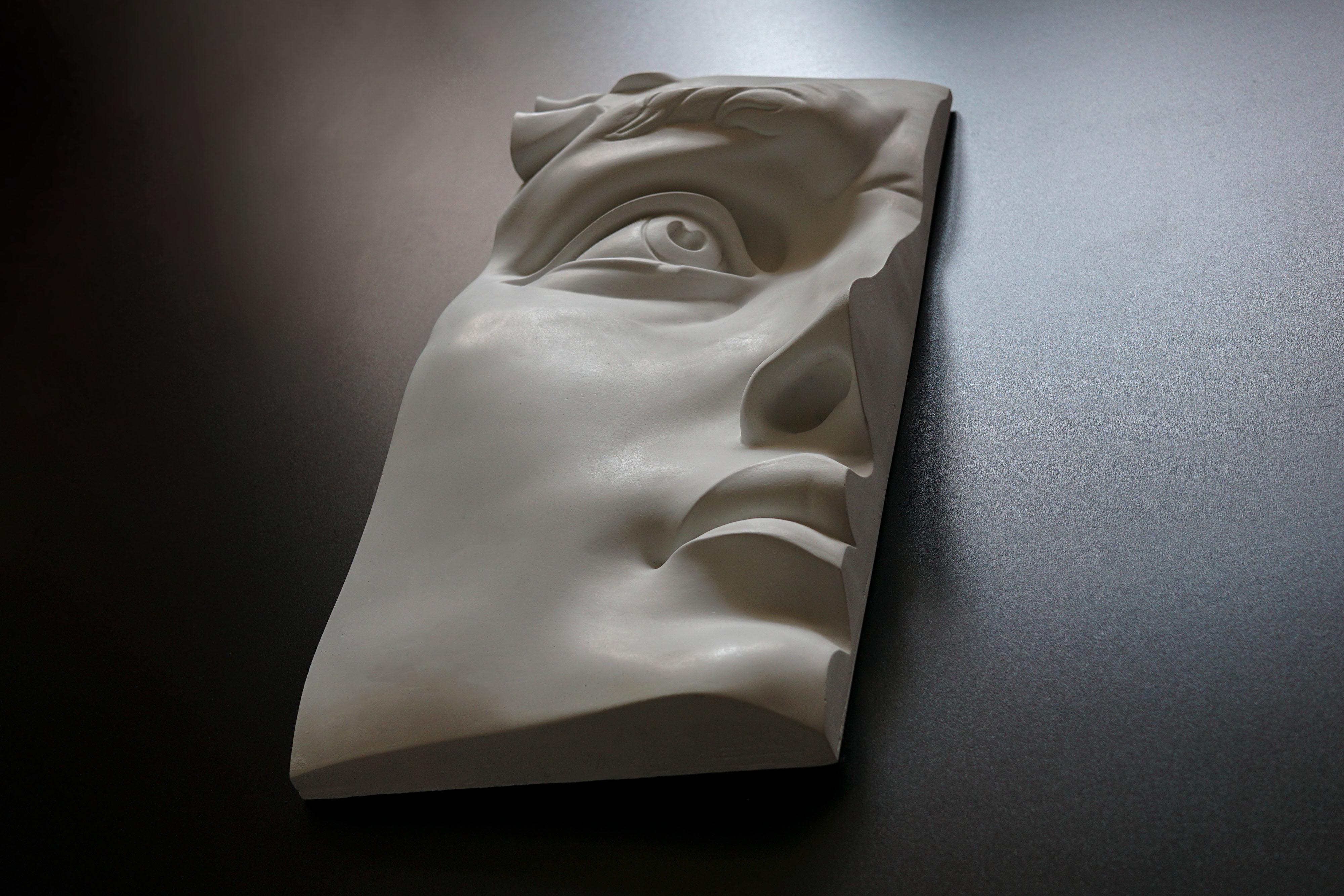 Modern Frieze, David, Contemporary Art Decorative Sculpture by Eduard Locota For Sale