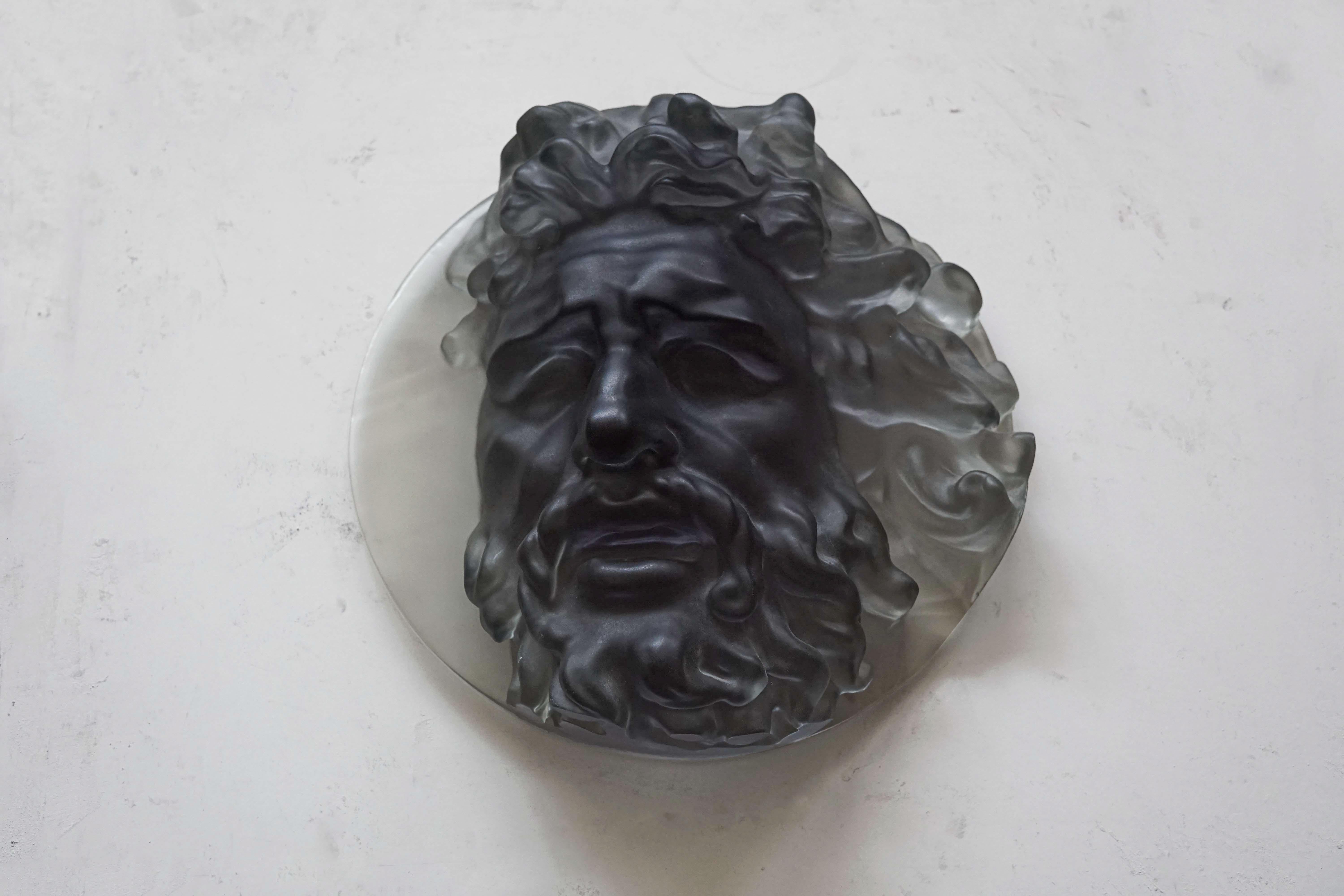 Ceramic Frieze, Laocoon, Contemporary Art Decorative Sculpture by Eduard Locota For Sale