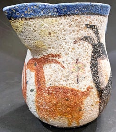 "Frieze of Goats, " Important 1930s Pitcher by I.C.S., Likely by Gambone