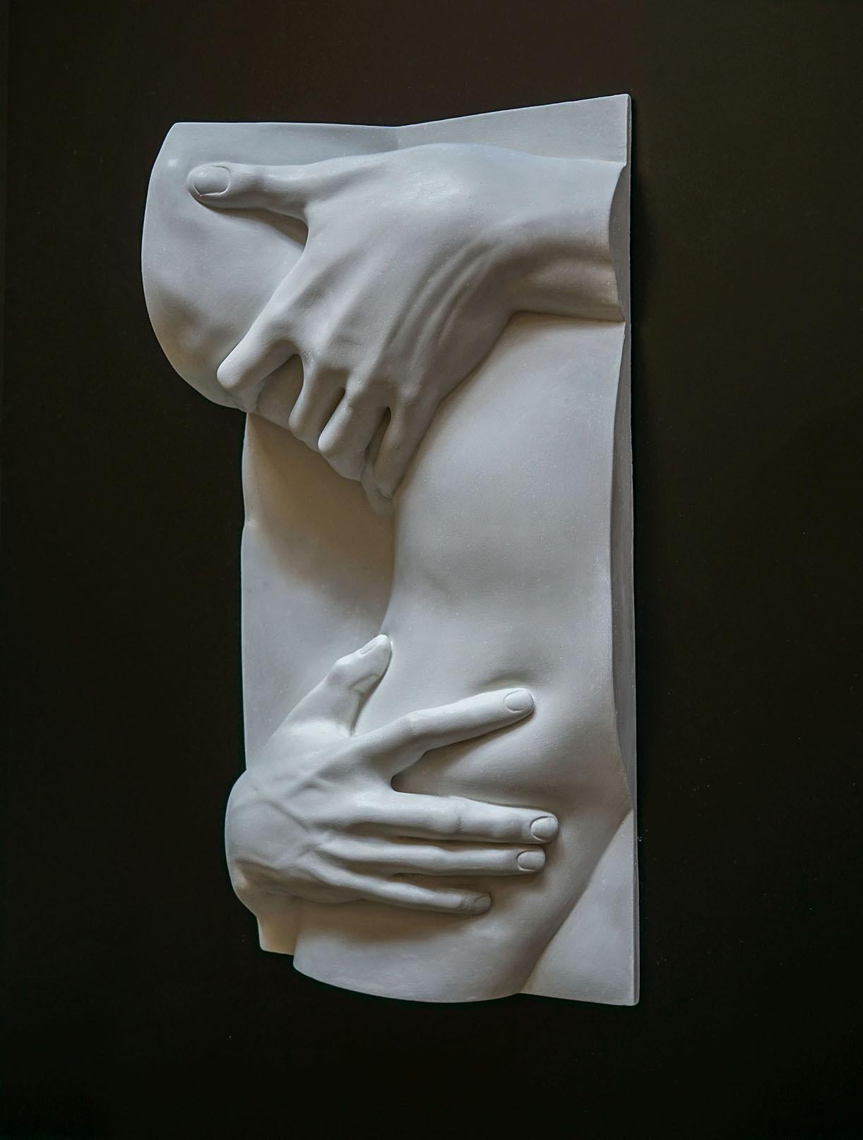 Cast Frieze, Proserpina, Contemporary Art Decorative Sculpture by Eduard Locota For Sale