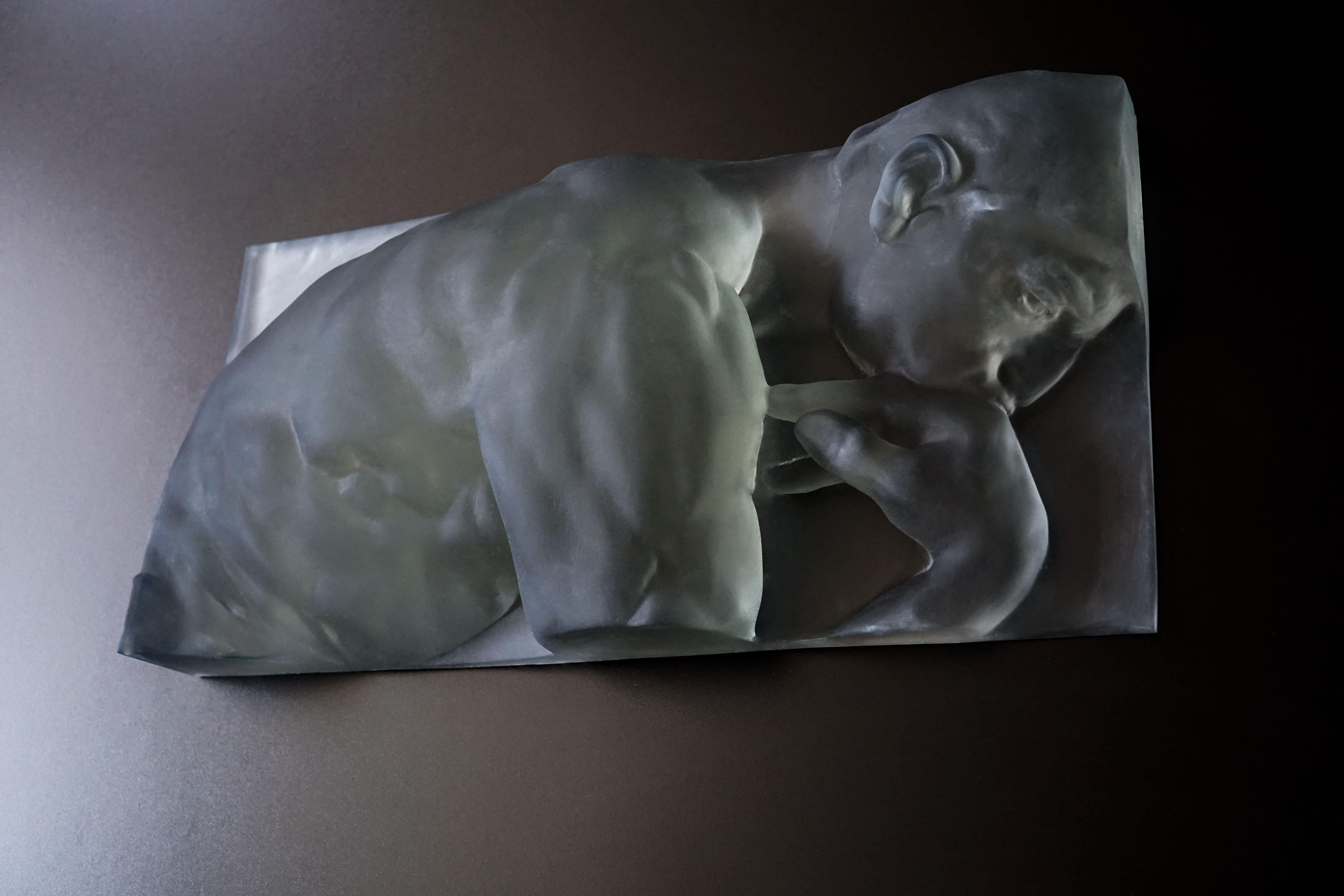Modern Frieze, Rodin, Contemporary Art Decorative Sculpture by Eduard Locota For Sale
