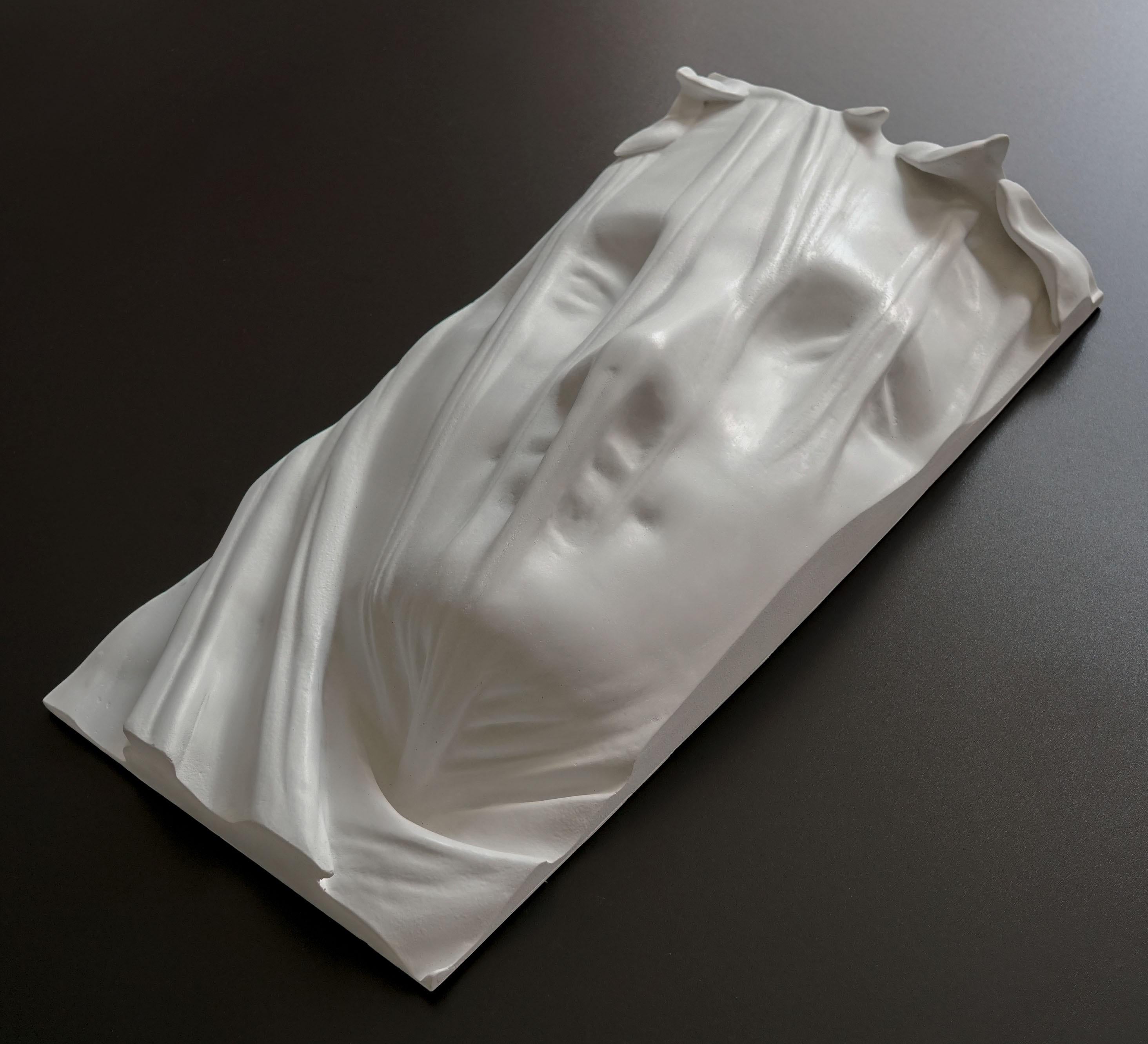 Cast Frieze, Vestal, Contemporary Art Decorative Sculpture by Eduard Locota For Sale