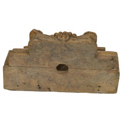 Hand-Crafted Teak Frieze with Pomegranates, India, 1780