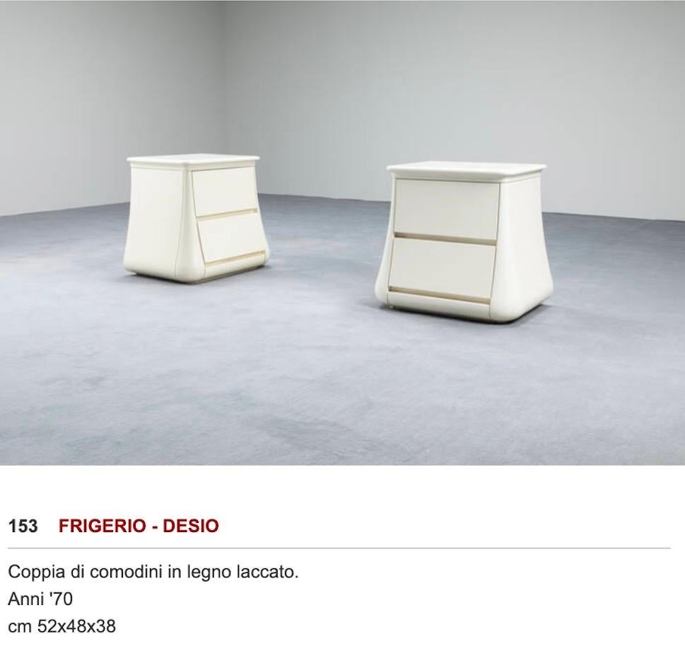 Frigerio Desio White Night Stand, 1970 1