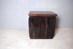 Frigerio Luciano Desio Two Bedside Barium Series in Solid Rosewood, Gold Label