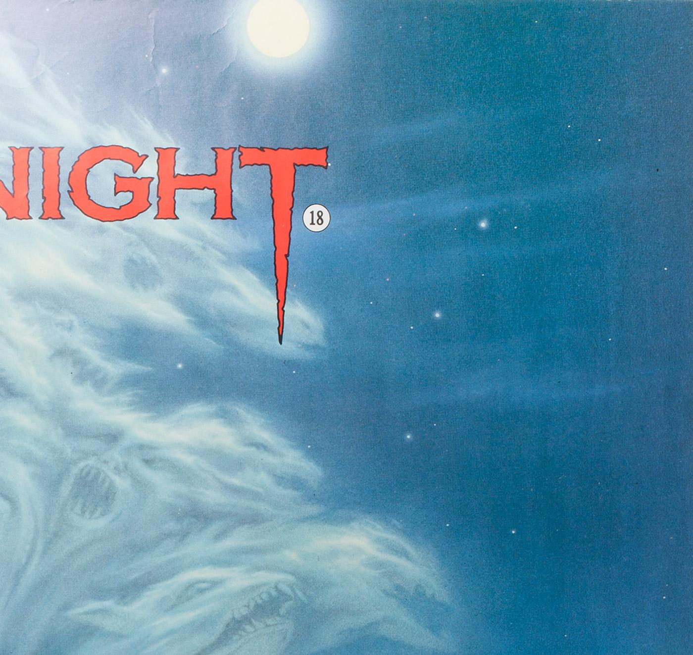 20th Century Fright Night British UK Film Poster, 1985, Peter Mueller, Rolled