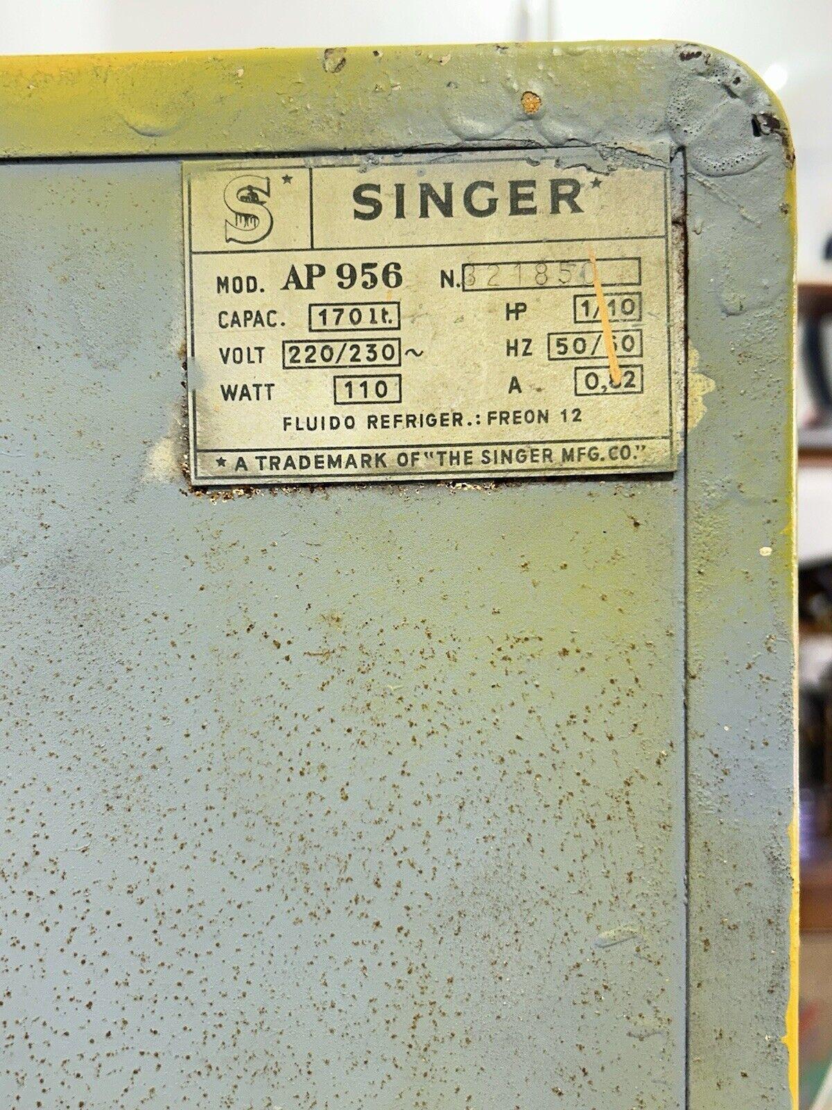 50er Jahre Singer Sammlerstück antiker Kühlschrank 1
