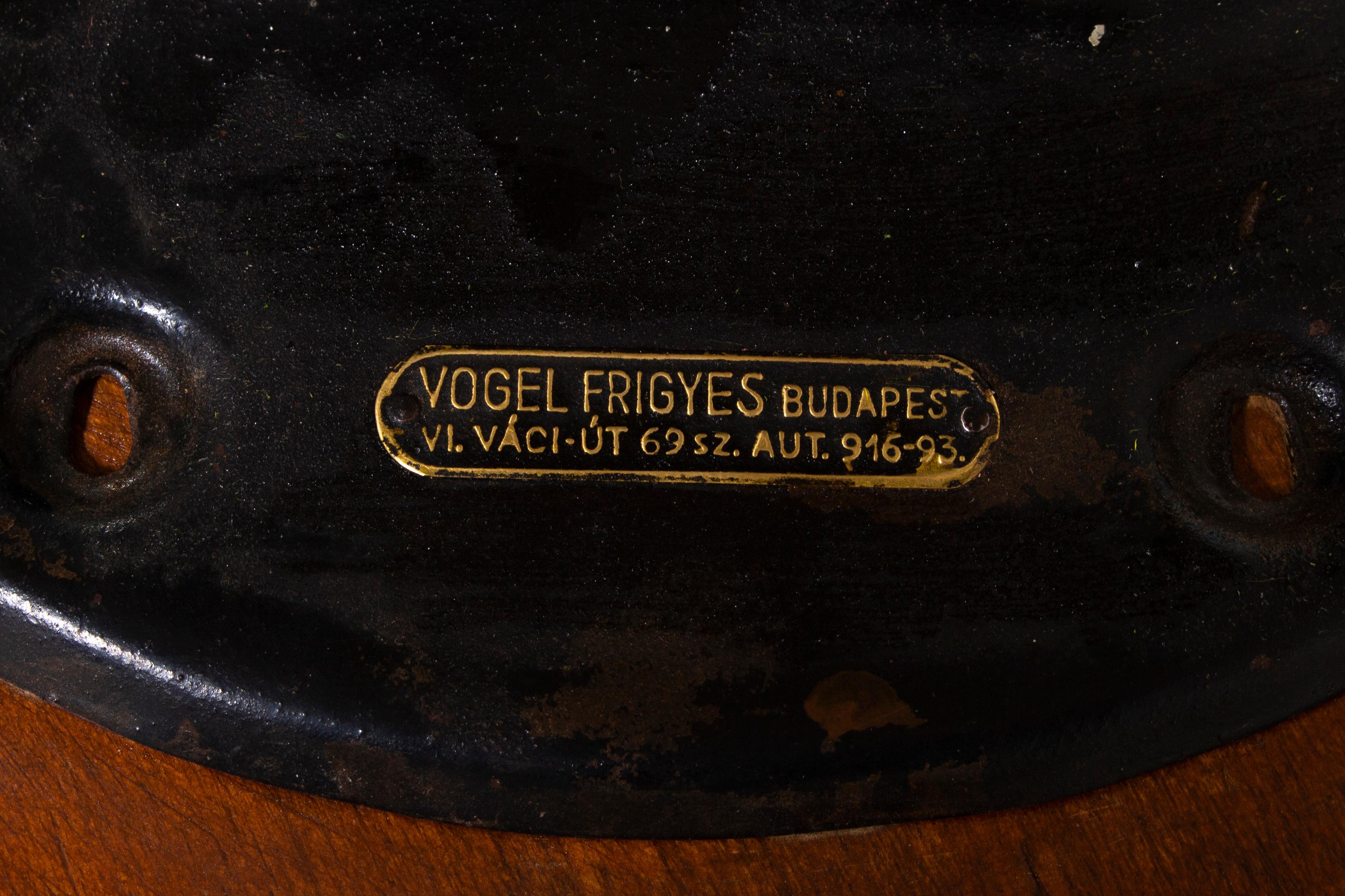 Veneer Frigyes Vogel Art Déco Workshop Stools, from Budapest, 1930s '2 pieces' For Sale