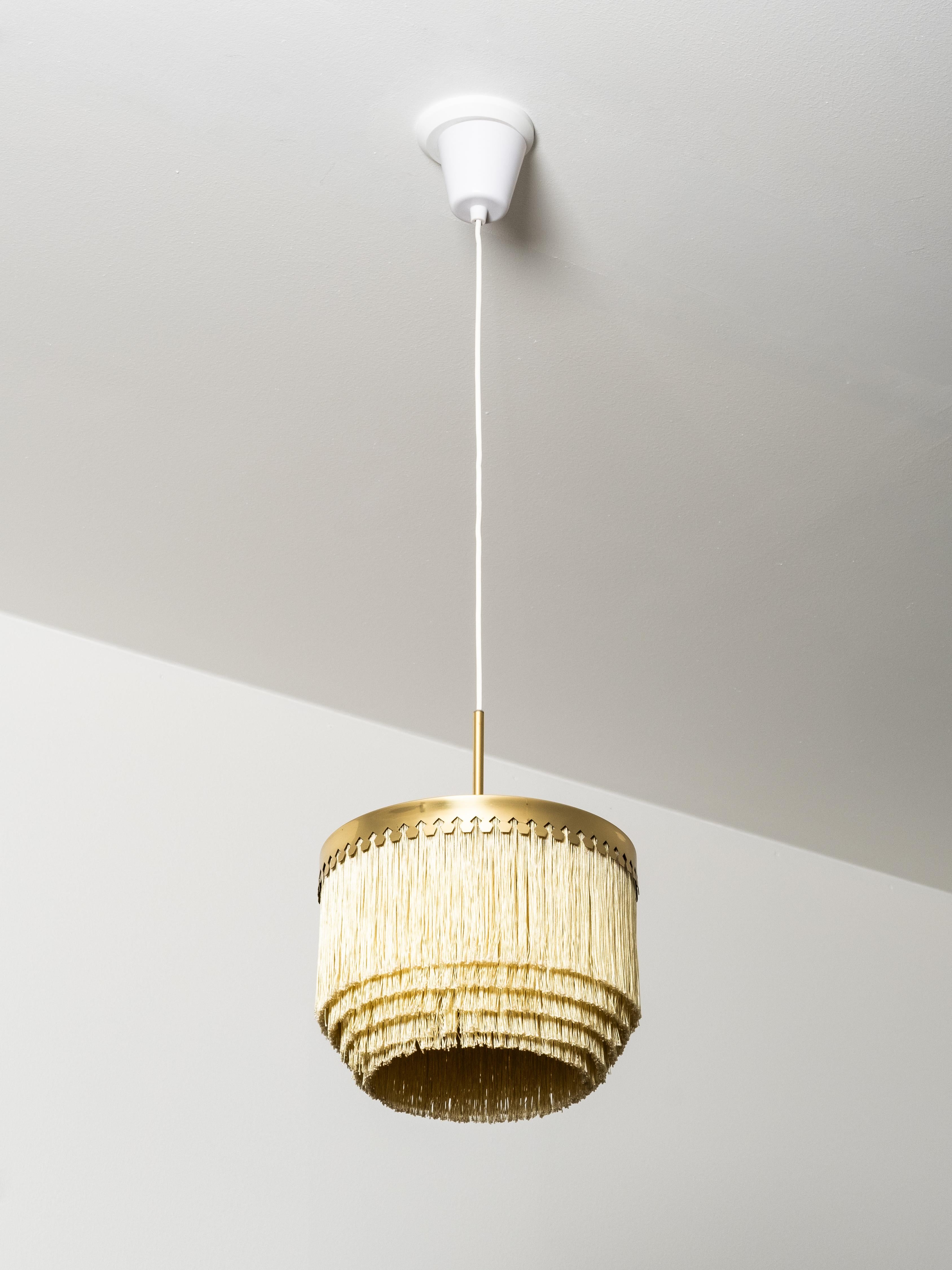 Scandinavian Modern Fringe Ceiling Lamp ‘T601/M’ by Hans-Agne Jakobsson for Markaryd, Sweden, 1960s For Sale