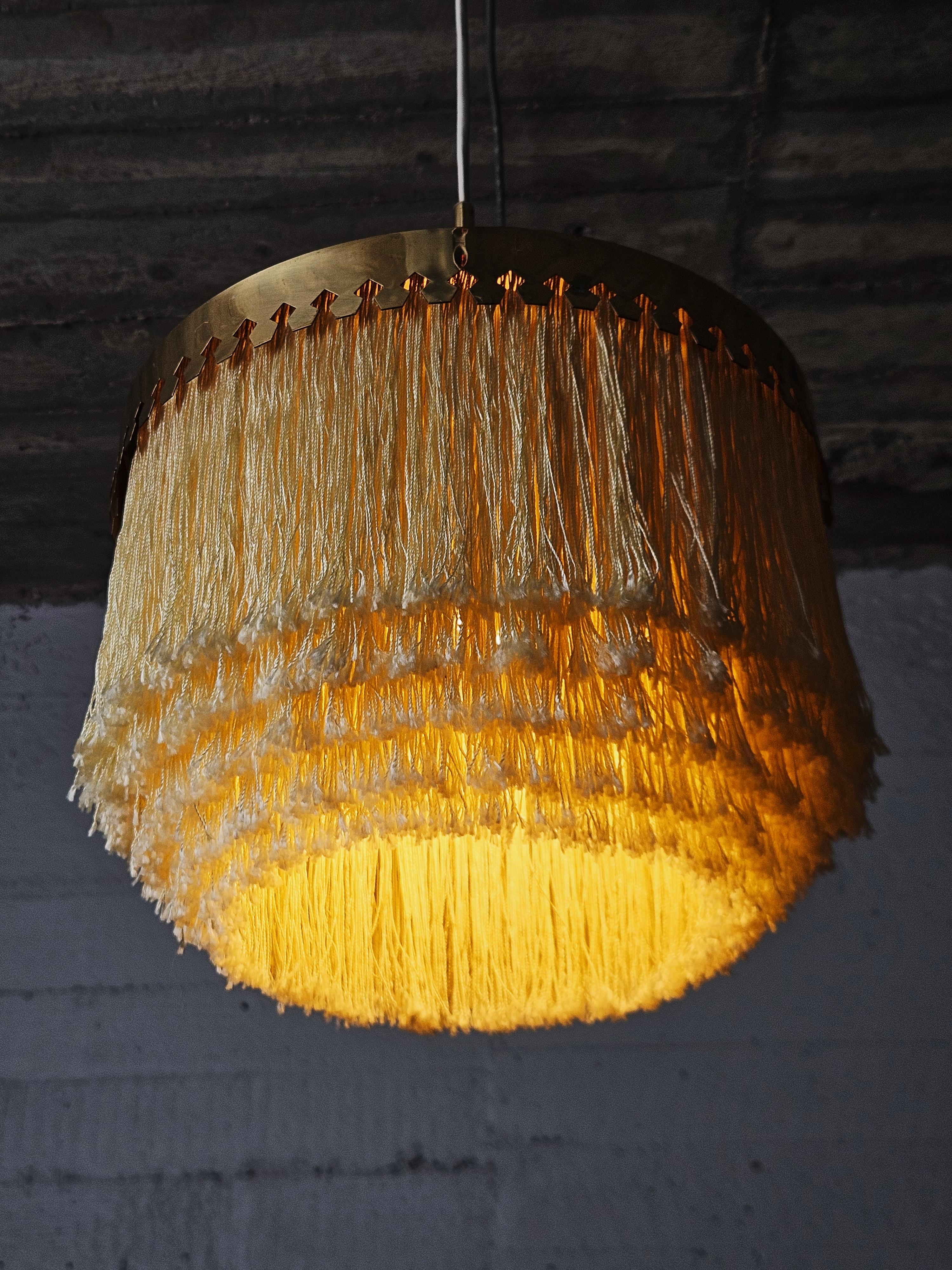 Fringe ceiling lamp 'T601/M' by Hans-Agne Jakobsson for Markaryd, Sweden, 1960s In Fair Condition For Sale In Eskilstuna, SE